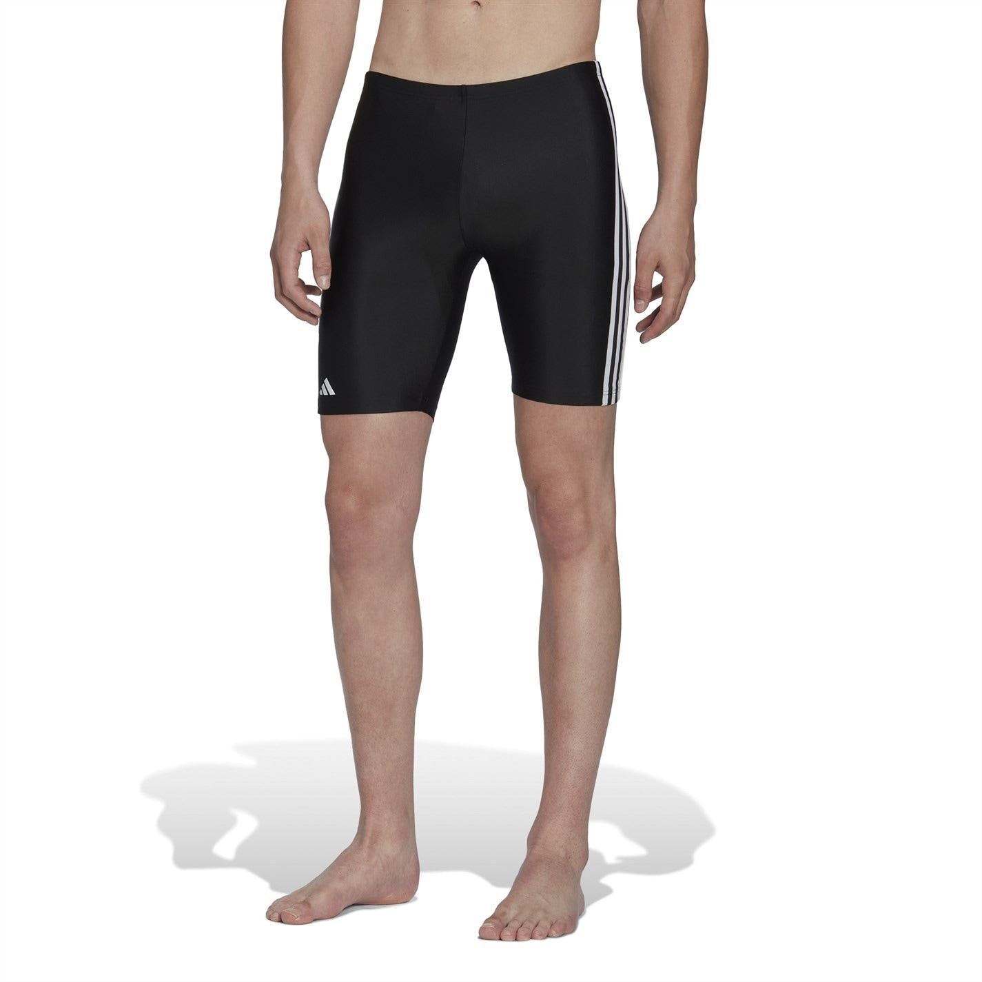 adidas Mens Primeblue 3 Stripes Swim Jammer