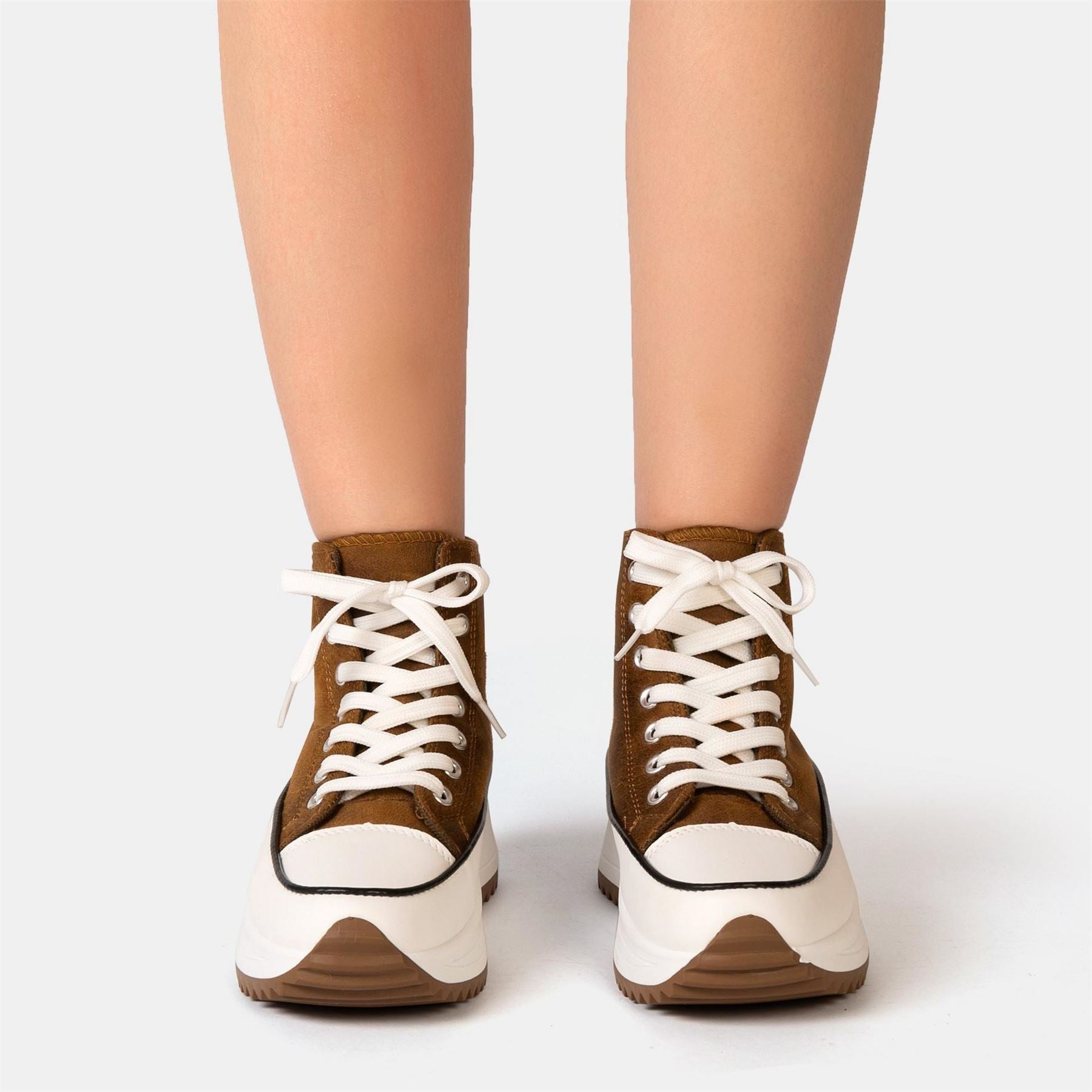 Firetrap Platform Hi Top Ladies Trainers