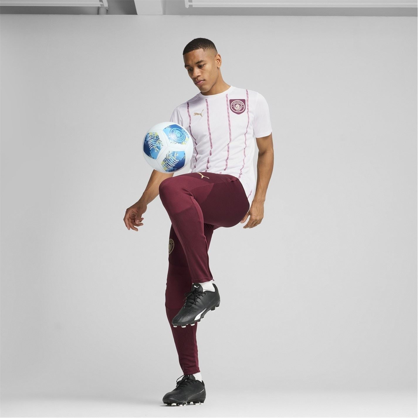 Puma Manchester City Pre Match Short Sleeve Shirt Adults