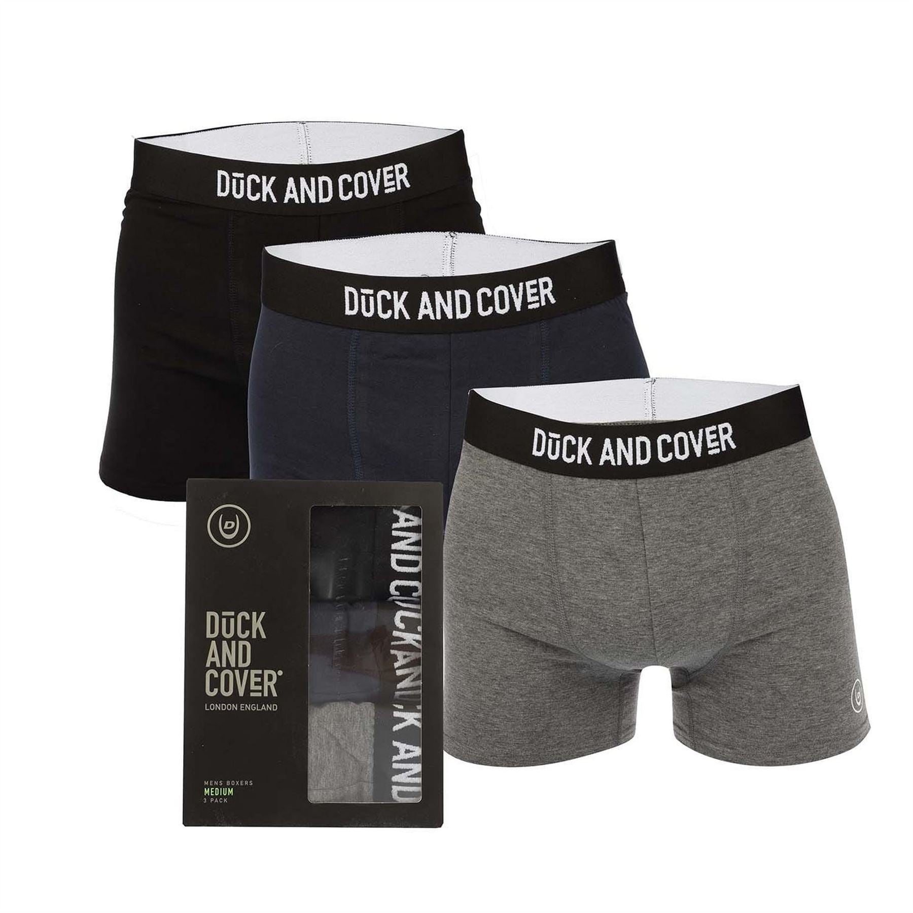 Duck and Cover 3 Pack Boxer Shorts