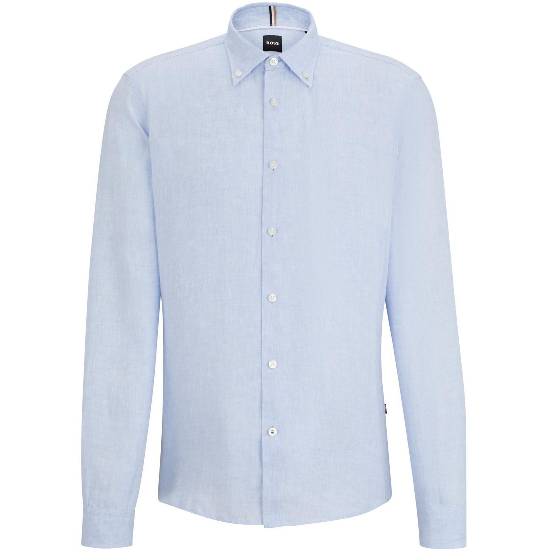 Boss Liam Collared Neck Button Down Long Sleeve Shirt