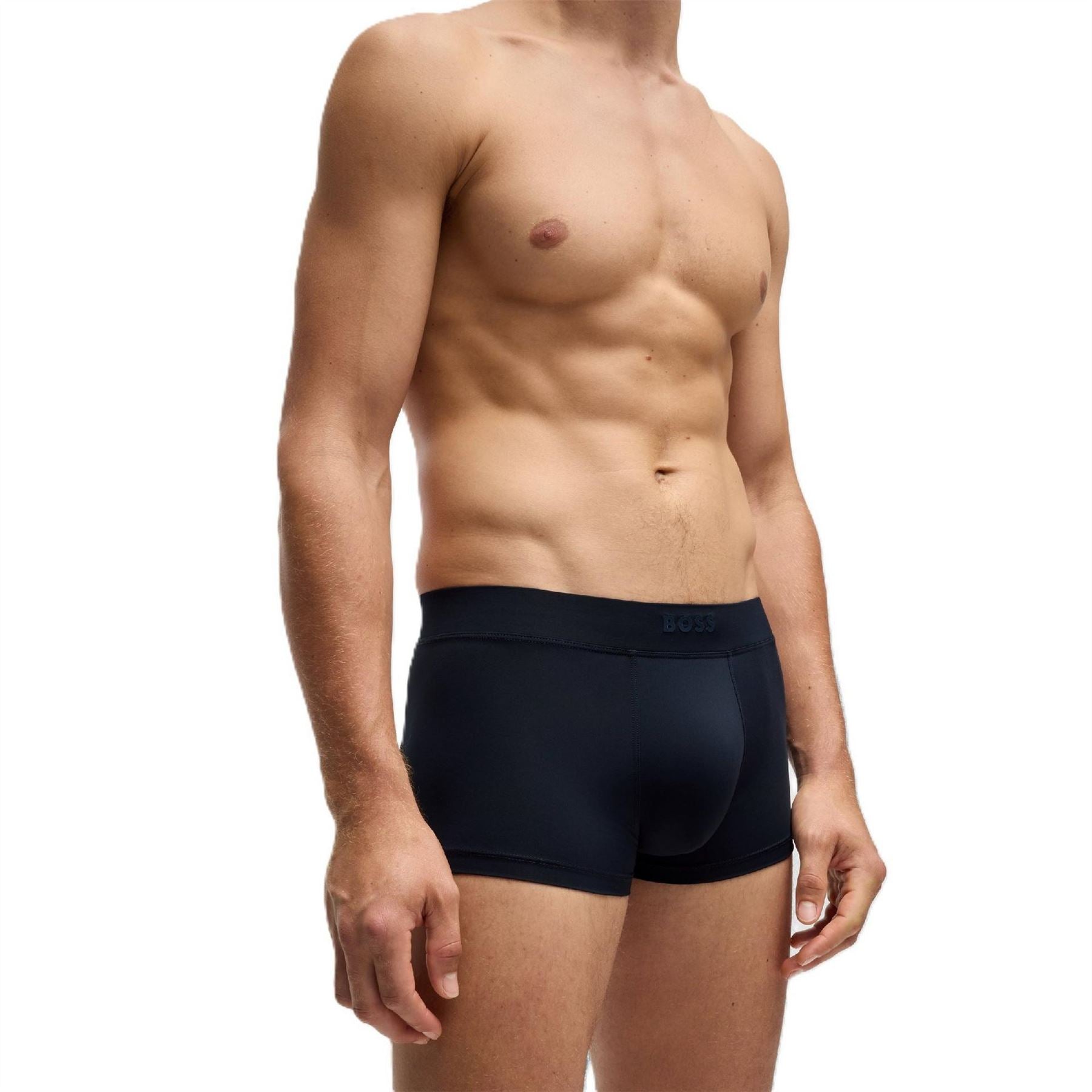 Boss Solid Patterned Energy Trunck with Waistband Logo