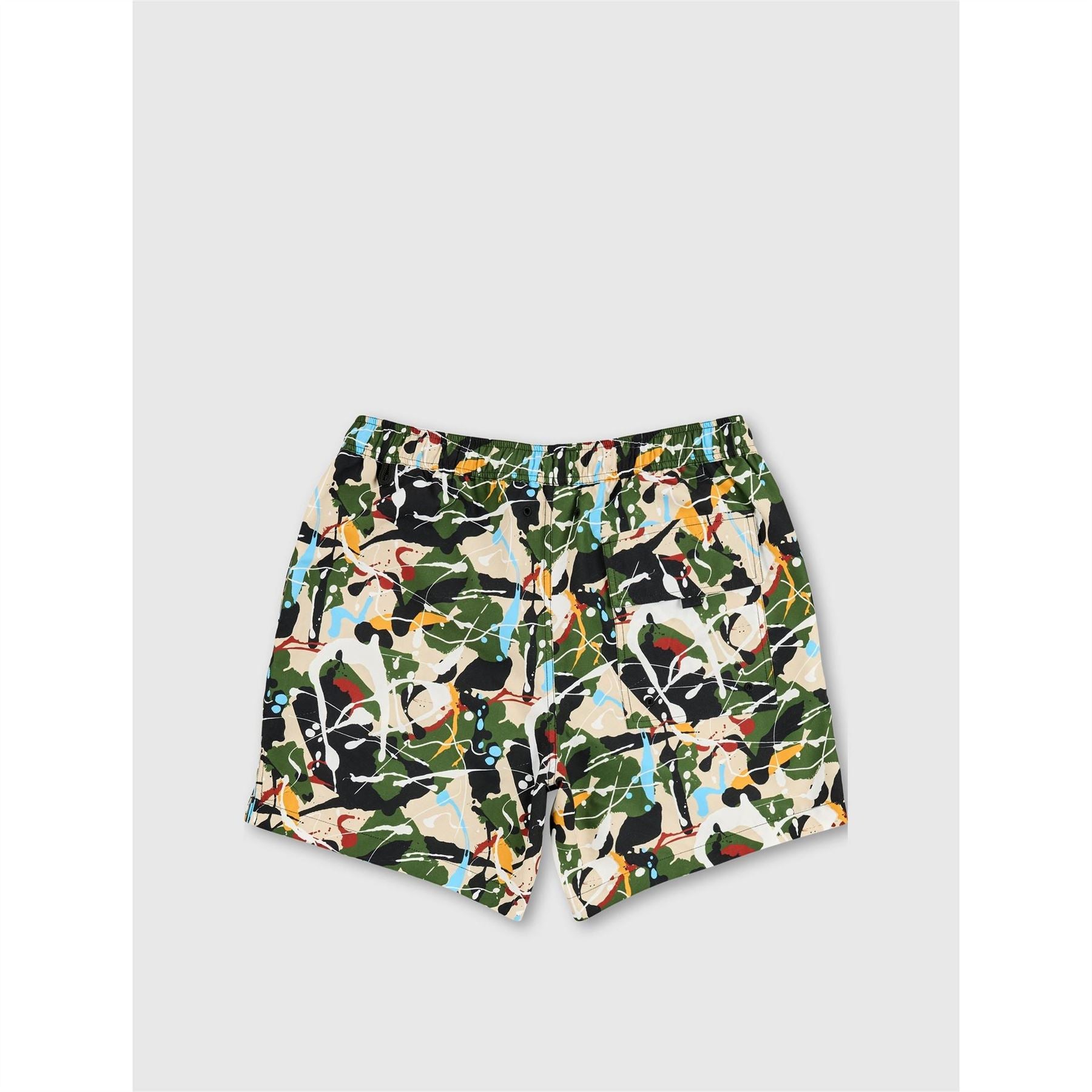 Pretty Green Convergence Abstract Patterned Swim Short