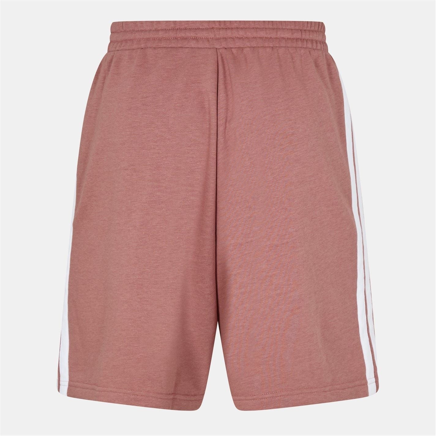 adidas Mens Essentials 3 Stripe Fleece Shorts