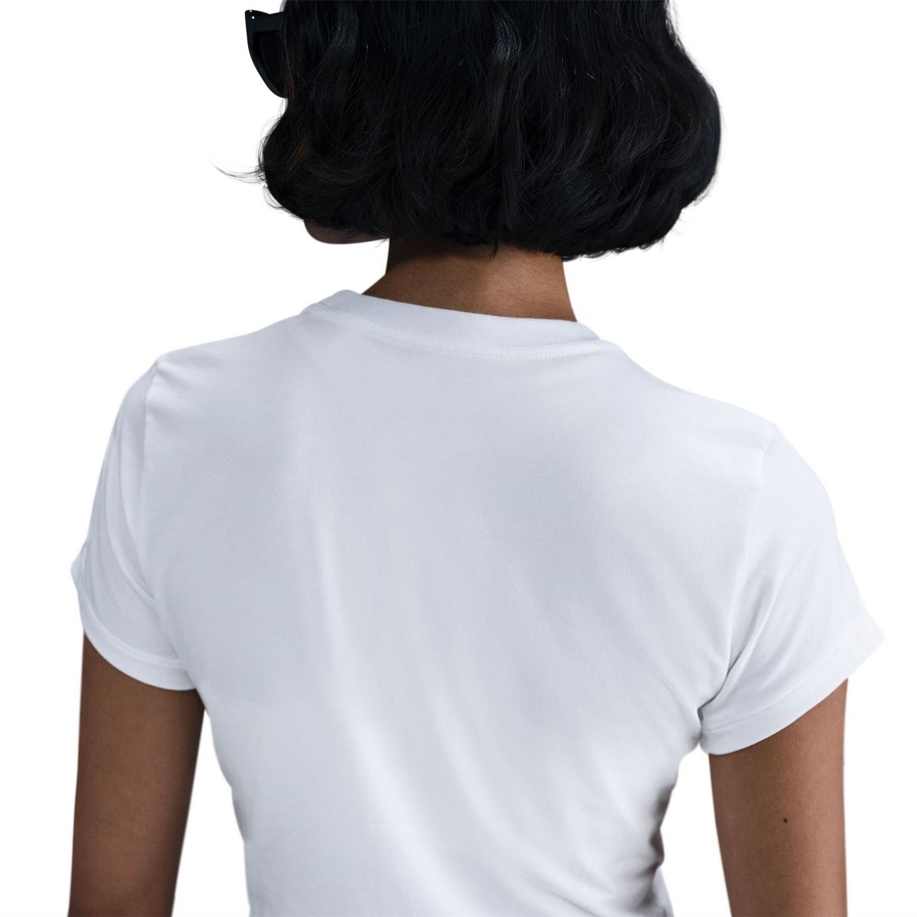 Nike Cropped Relaxed Fit Crew Neck T-Shirt