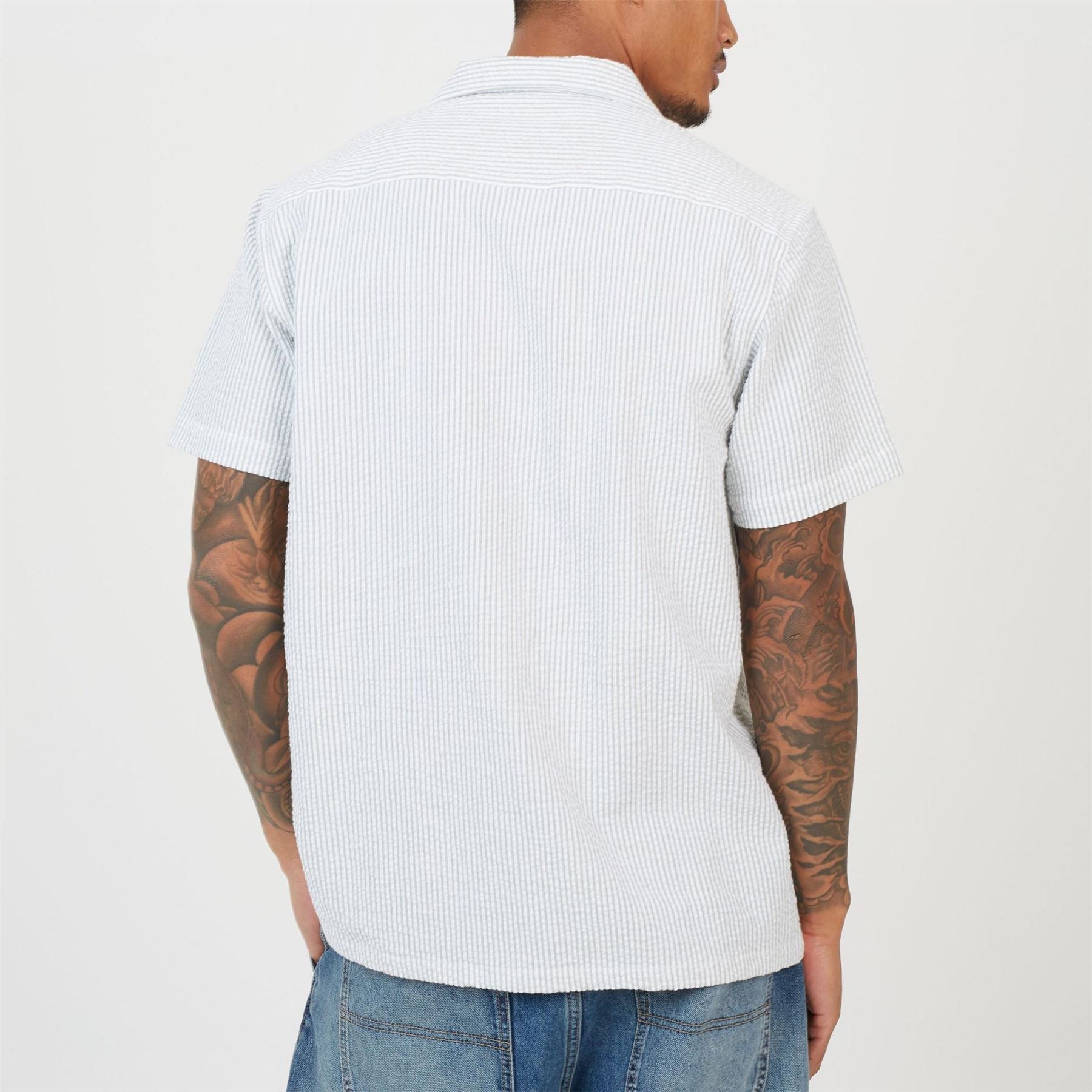Brave Soul Revere Collar Short Sleeve Patterned Shirt