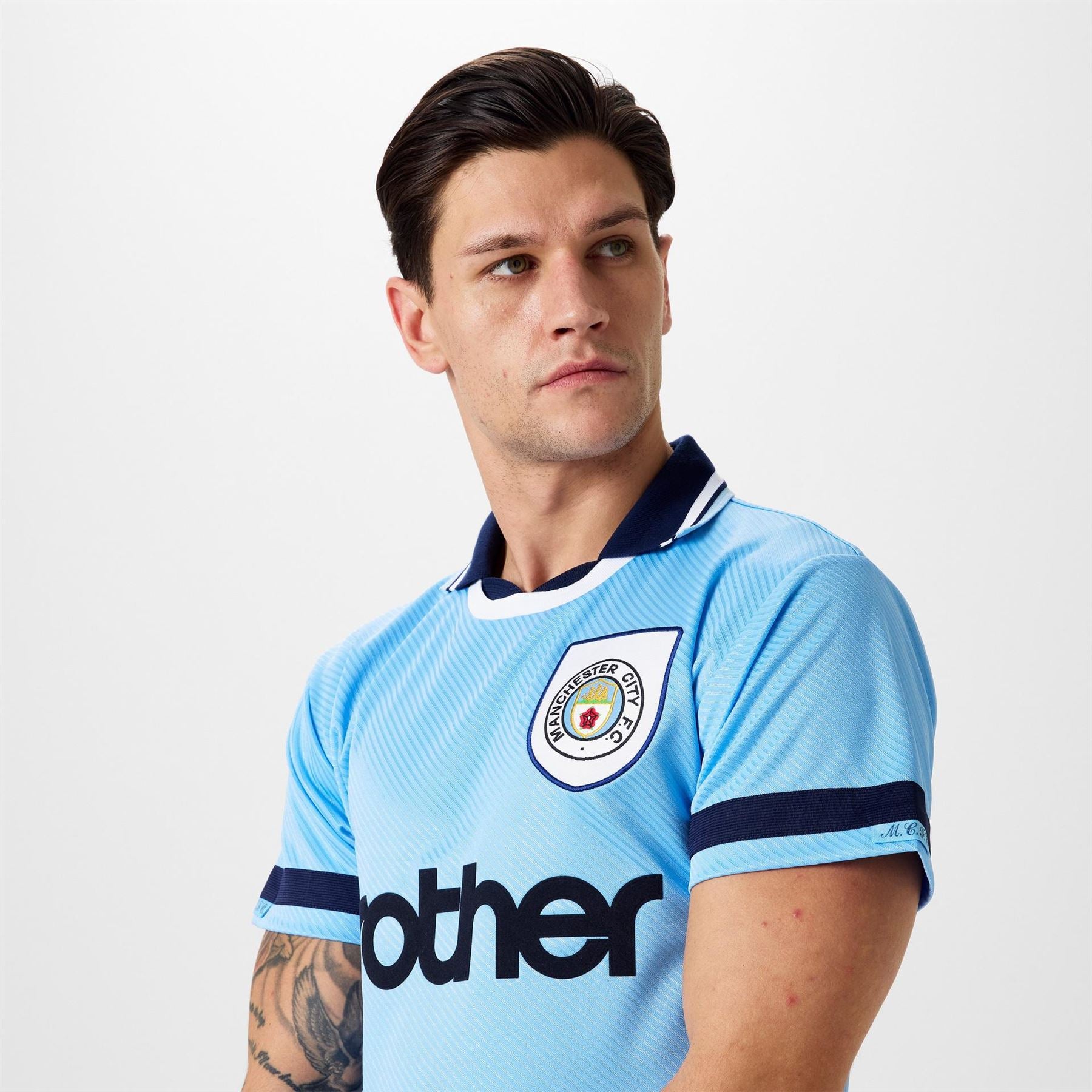Score Draw Manchester City Fc Home Shirt 1994 1995 Adults