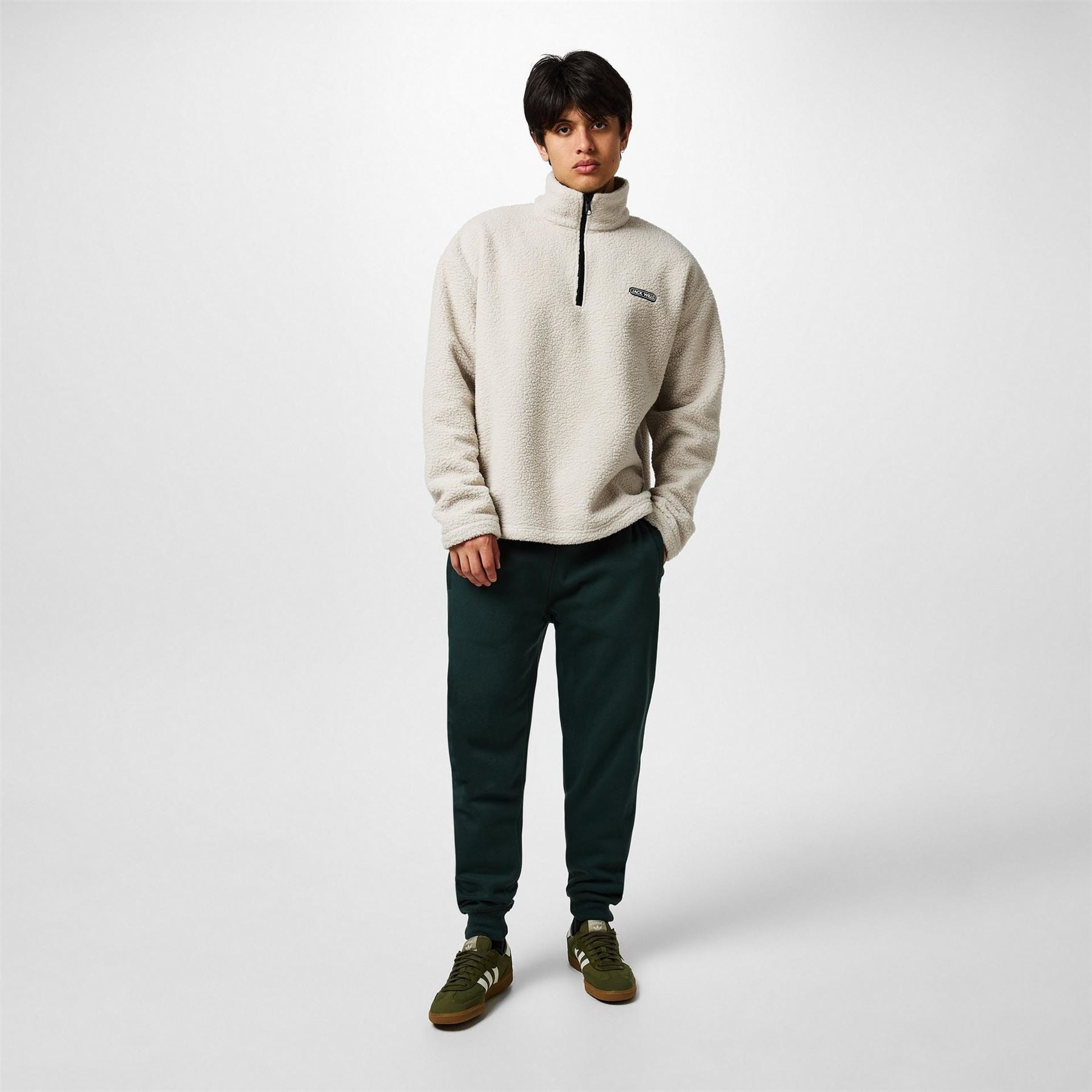 Jack Wills Polar Quarter Zip Fleece Top