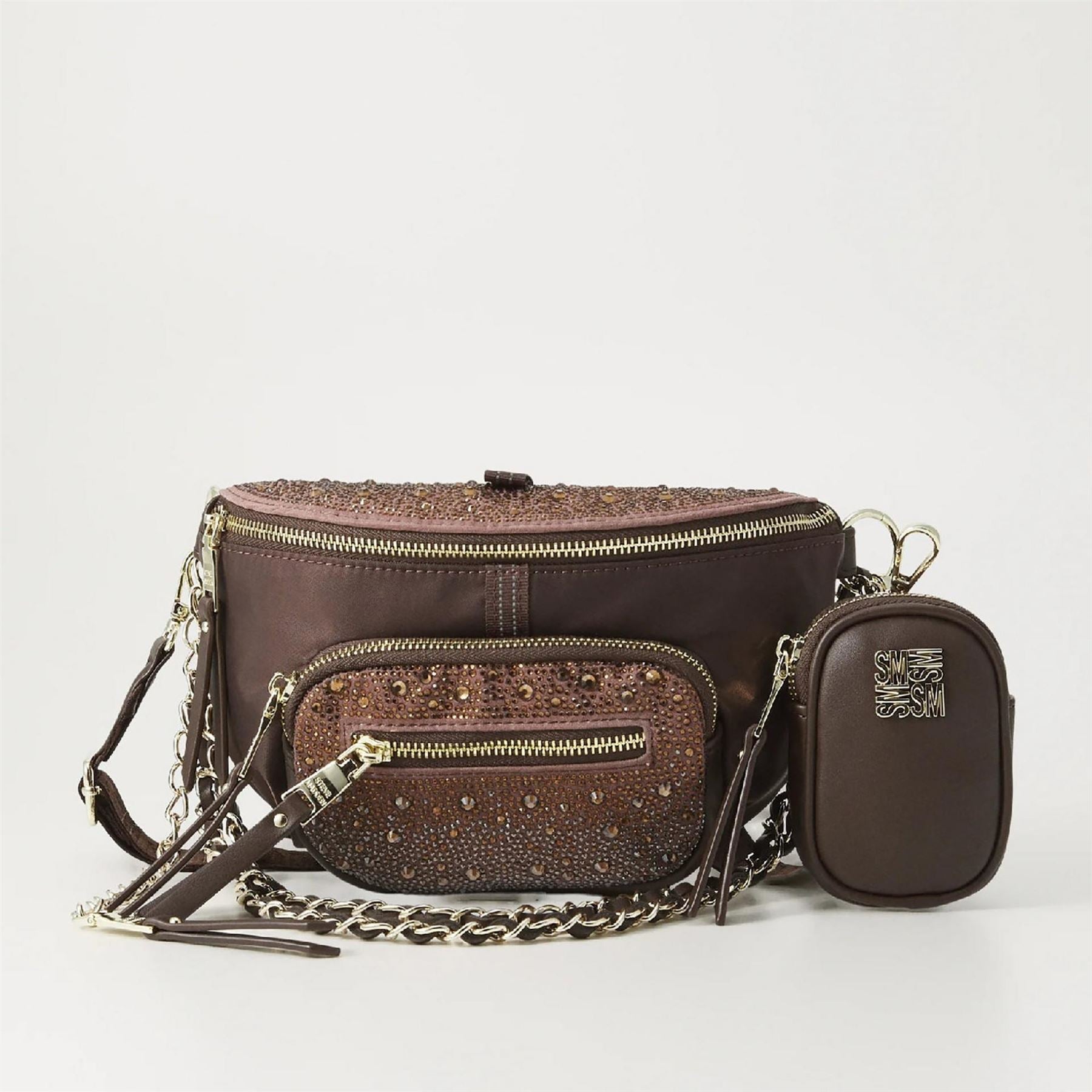 Steve Madden Textured Crescent Shape Cross Body Bag