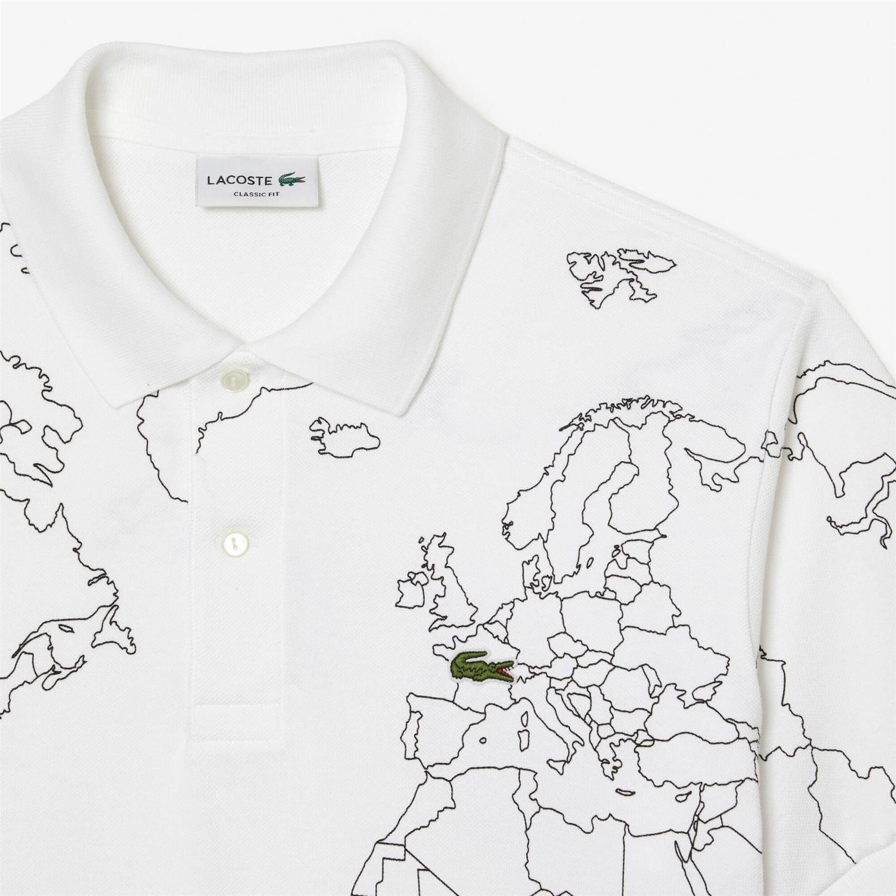 Lacoste Regular Fit Geographic Print Shirt