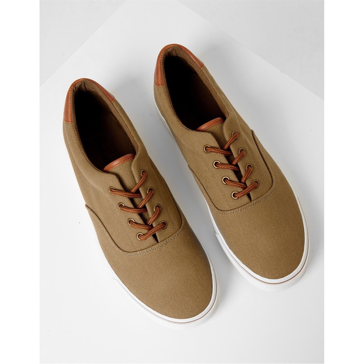 Threadbare Amis Canvas Low Top Lace-Up Sneakers