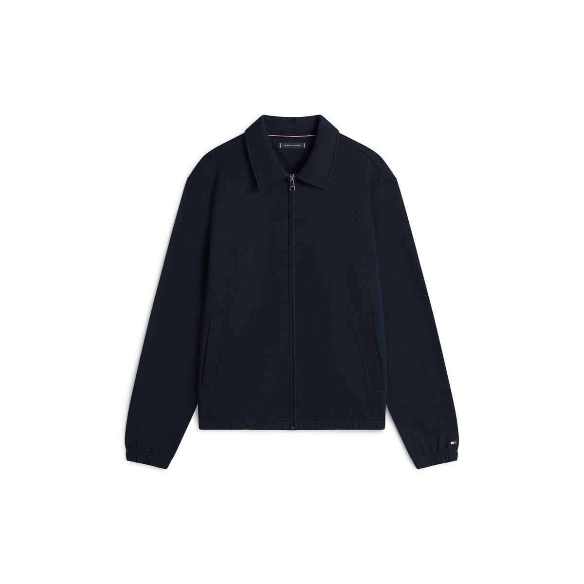 Tommy Hilfiger Terry Solid Patterned Harrington Jacket with Side and Zipped Pockets