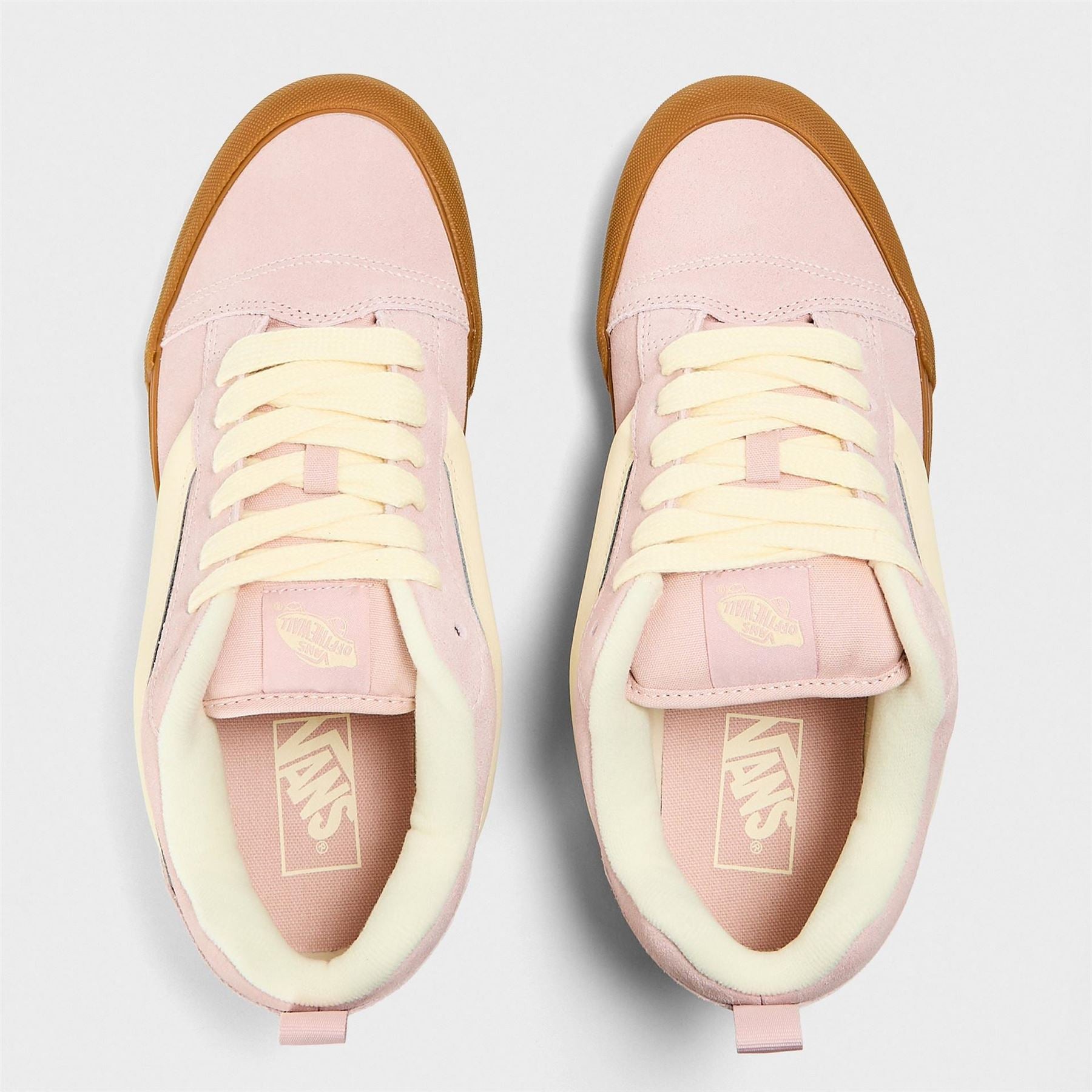 Vans Adults Knu Skool Gum Sepia Rose Canvasas Trainers