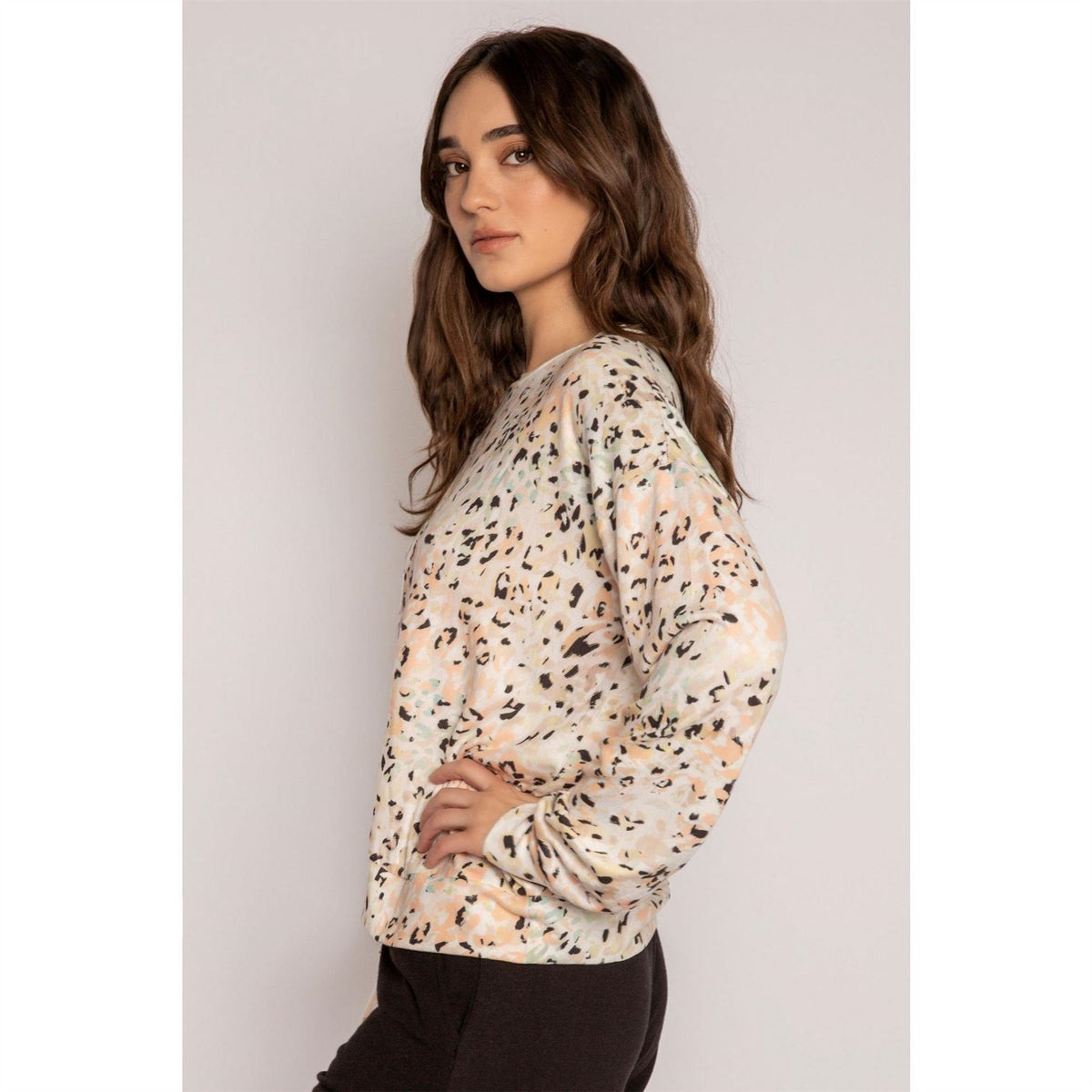 PJ Salvage Salvage Floral Crew Neck Shirt