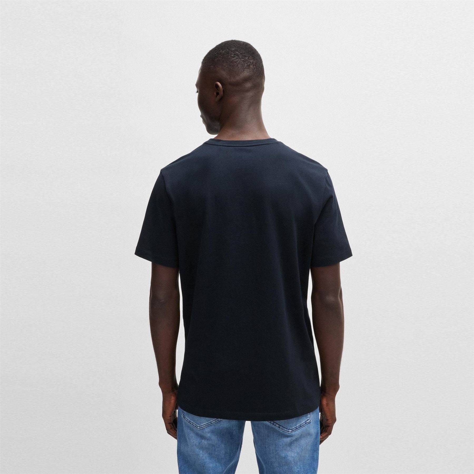 Boss BOSS ORANGE Tales T Shirt with Logo Patch Premium Cotton