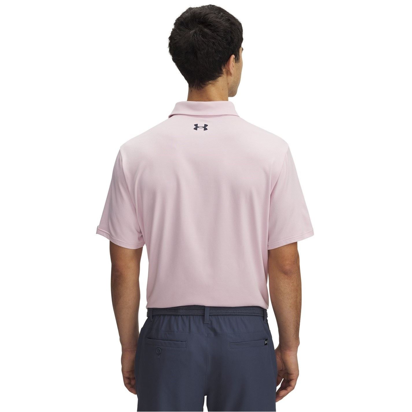 Under Armour Striped Collared Short Sleeve Polo Shirt