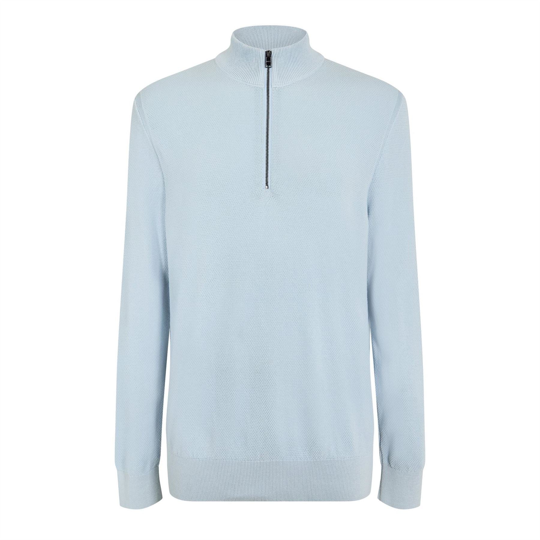 Boss Hbb Ebrando Black Zipped Crew Neck Jumper