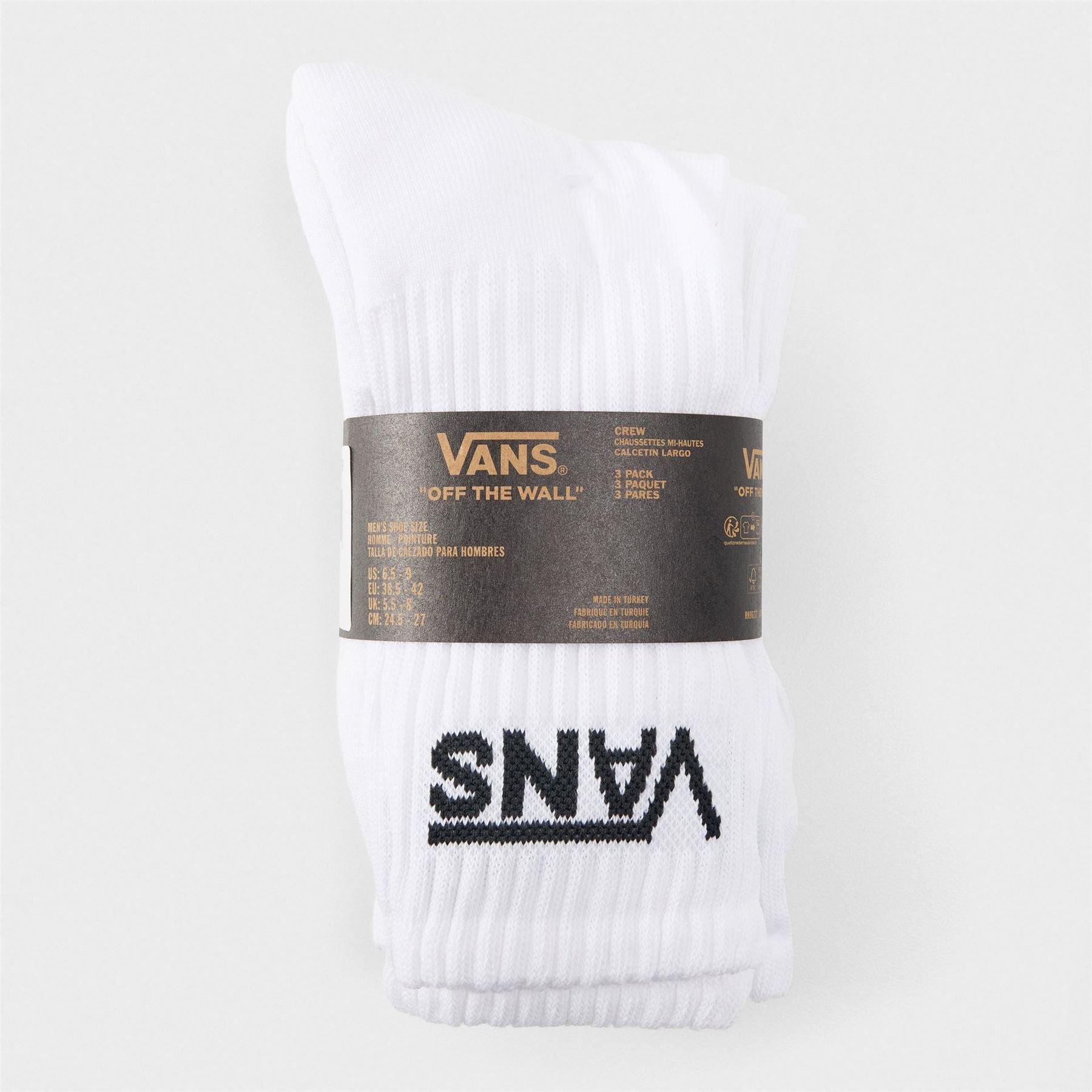 Vans Mens Classic Crew Rox White Sock