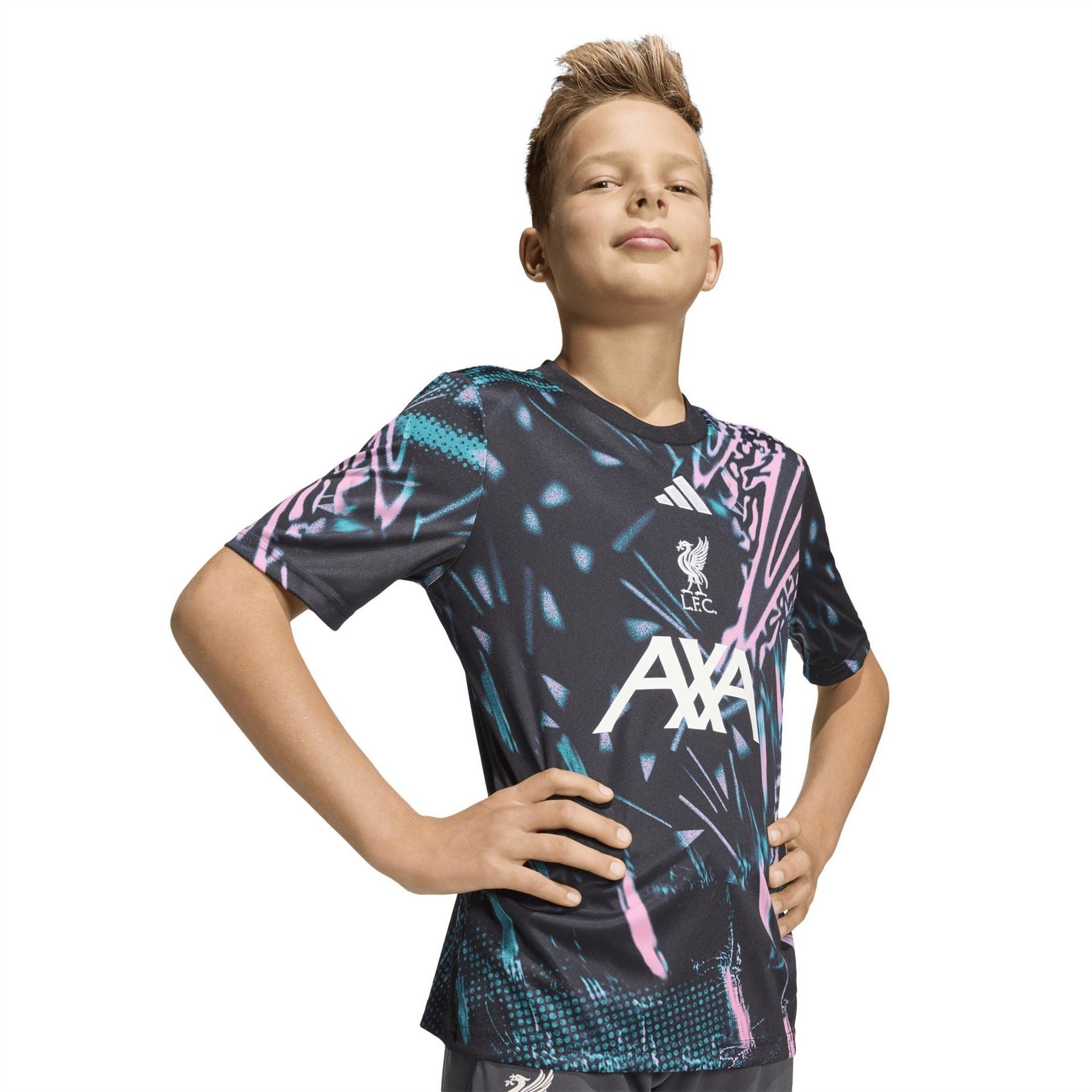 adidas Liverpool 2025 2026 Pre Match Jersey Kids