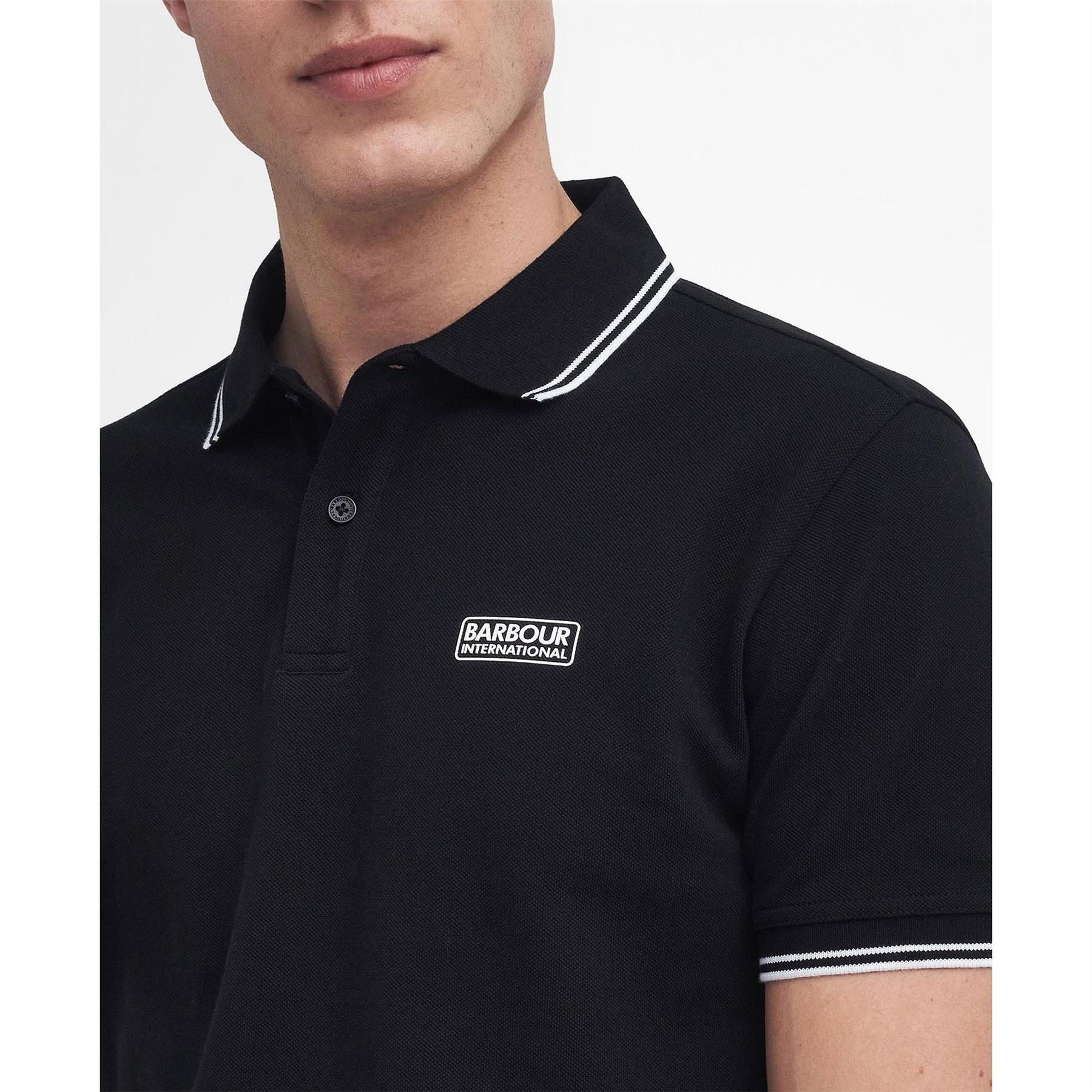 Barbour International Tipped Short Sleeve Polo Shirt