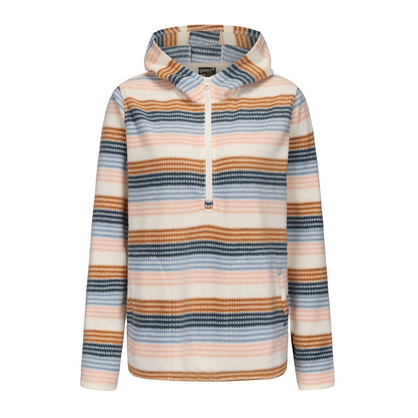 Gelert Womens Quarter Zip Hooded Fleece Top