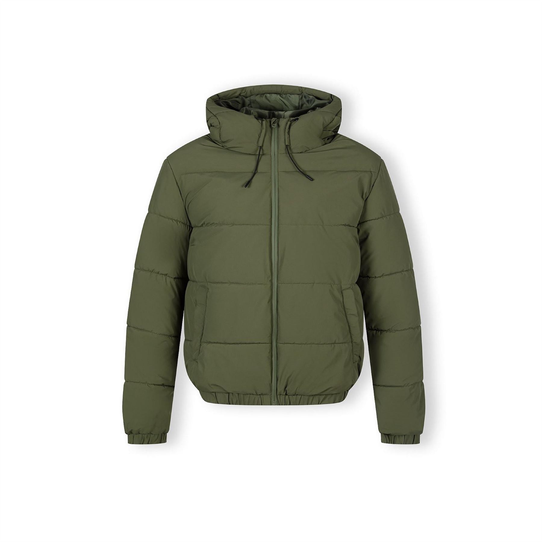 Minoti Men Ripstop Jacket High Collar Adjustable Hood Khaki