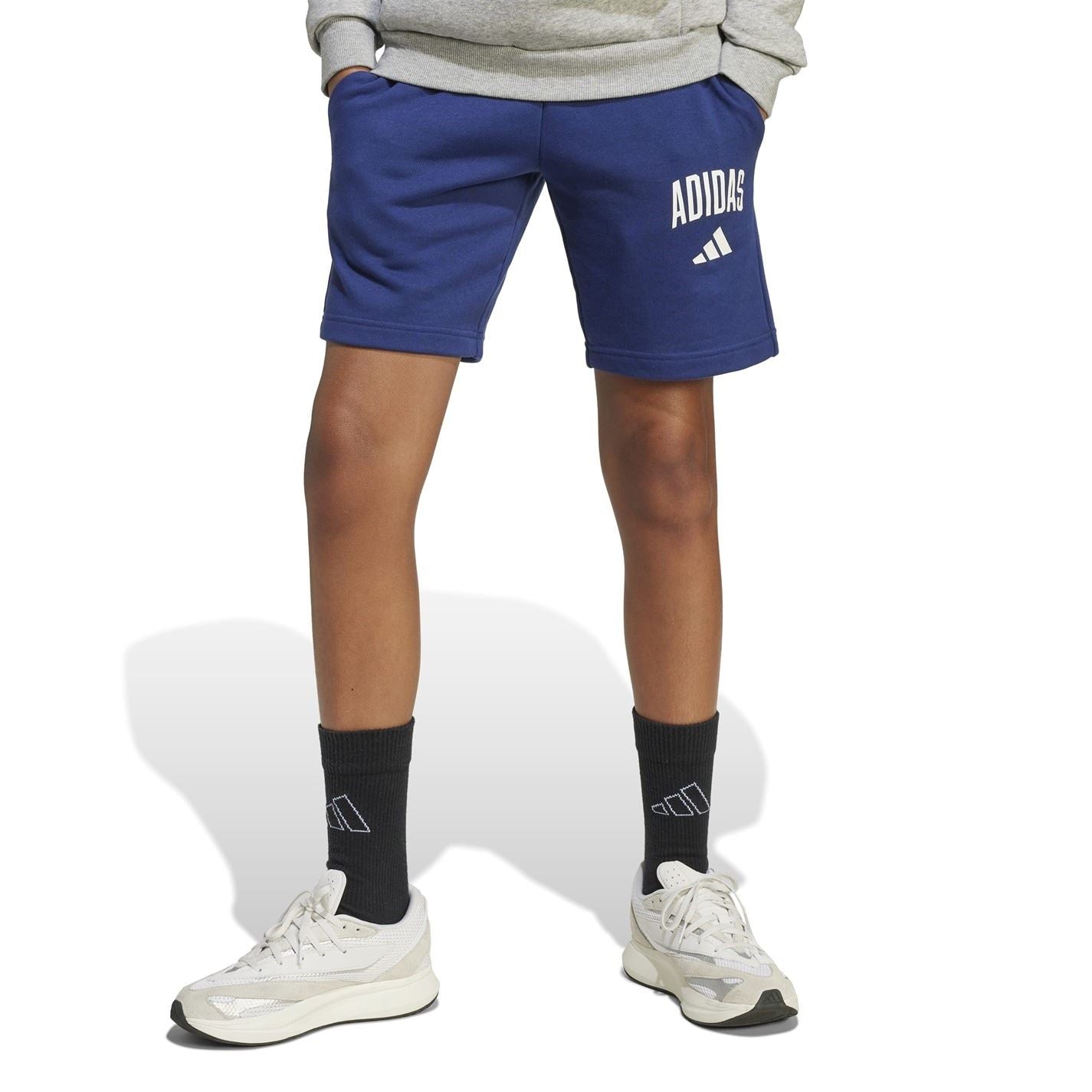 adidas Regular Fit Denim Bermuda Shorts with Bold Logo