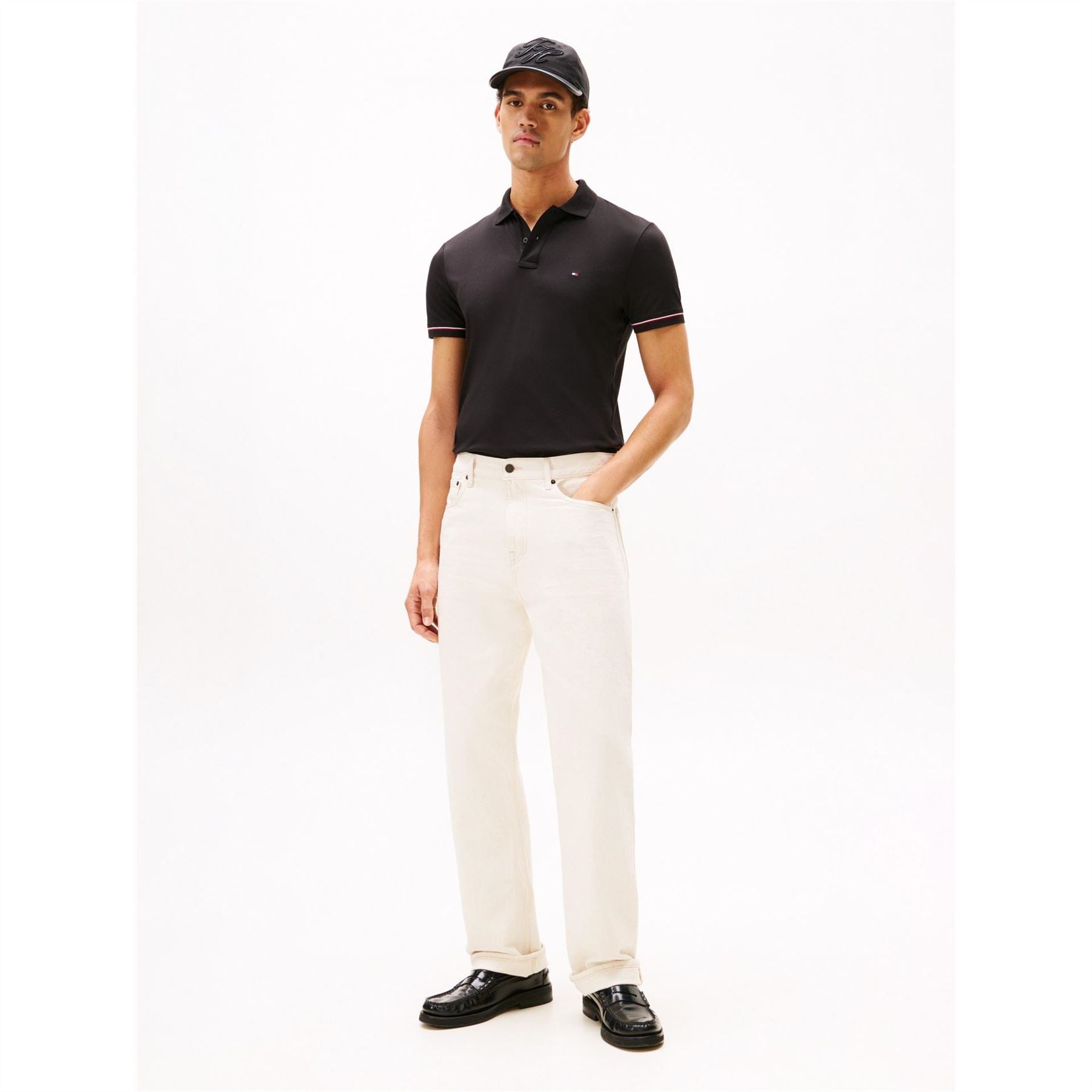 Tommy Hilfiger Liquidtip Collared Neck Short Sleeve Polo Shirt