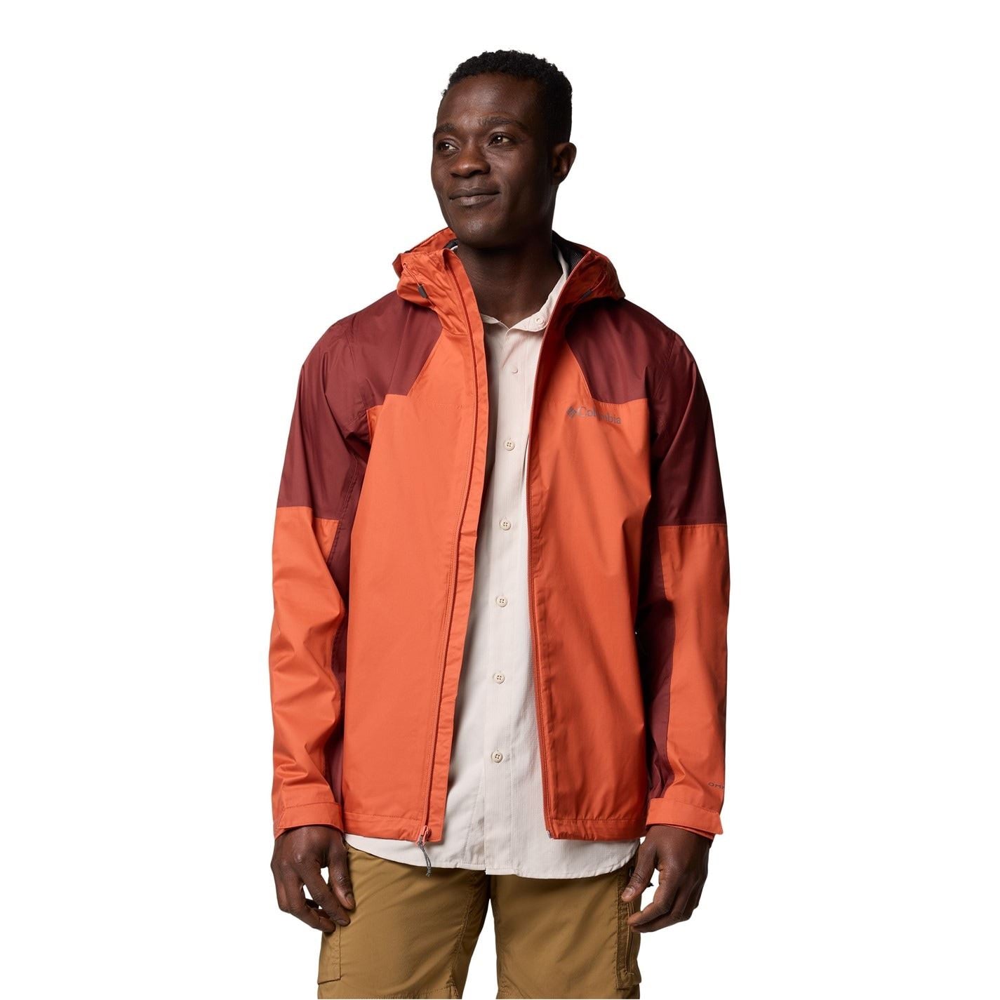 Columbia Hooded Rain Jacket with Elasticated Cuff
