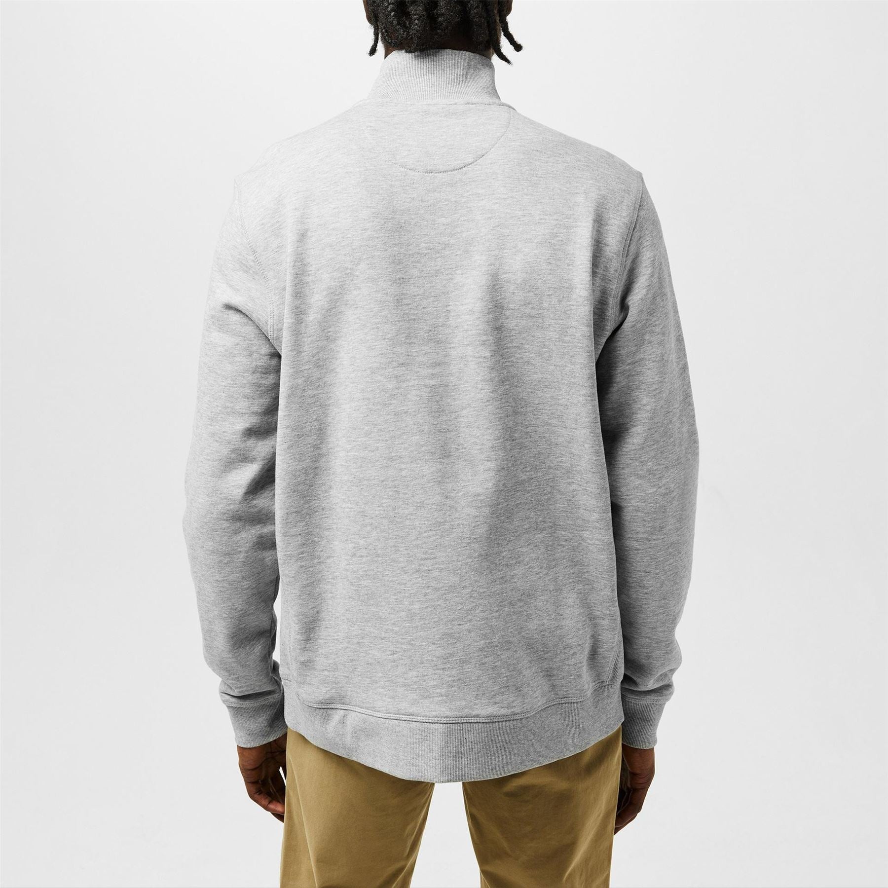 Original Penguin Ruched Sleeve Zip Neck Sweatshirt