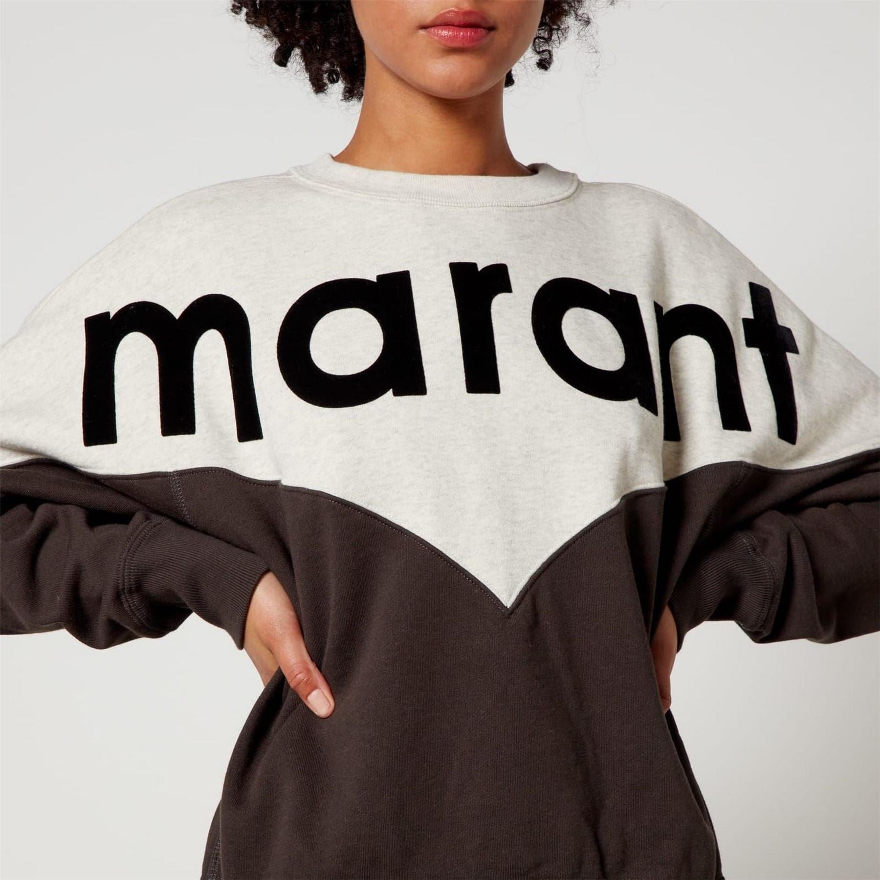 Marant Etoile Bi Colour Logo Sweatshirt