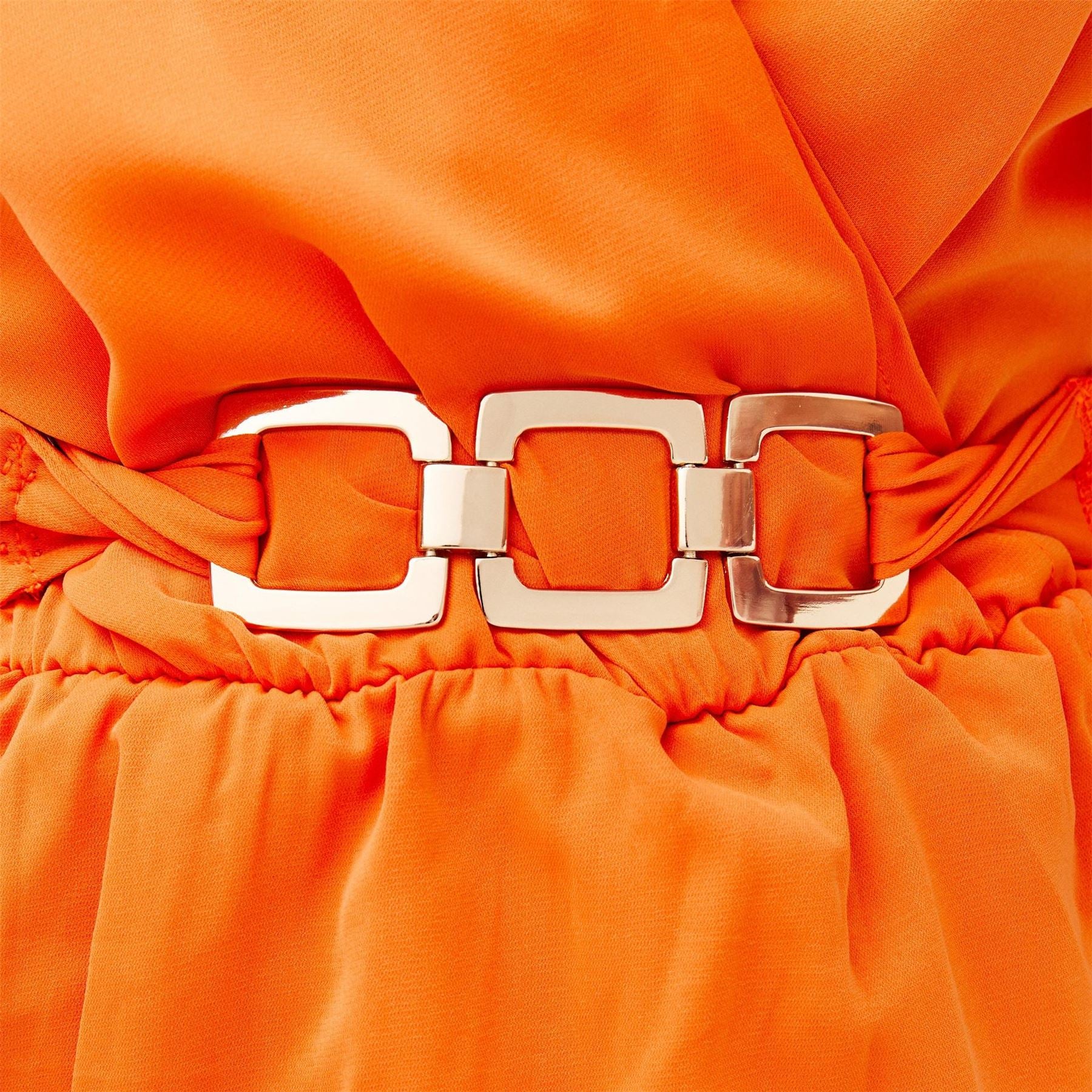 AX Paris Short Sleeve Wrap Belted Top