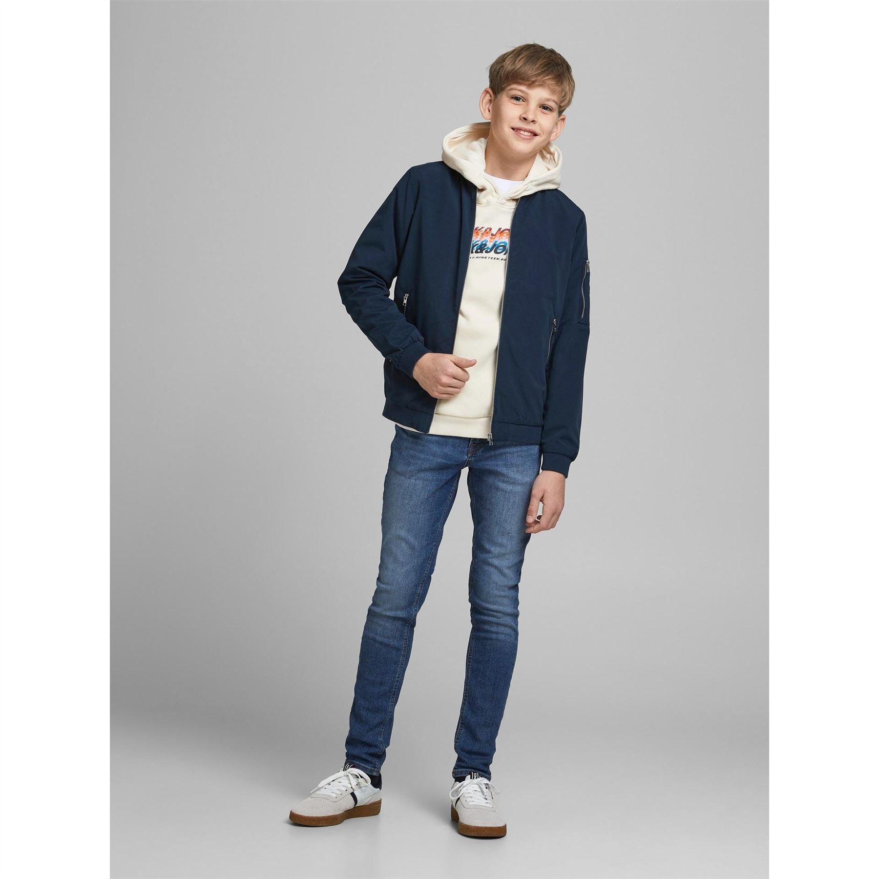 Jack and Jones Rush Zip Neck Bomber Jacket