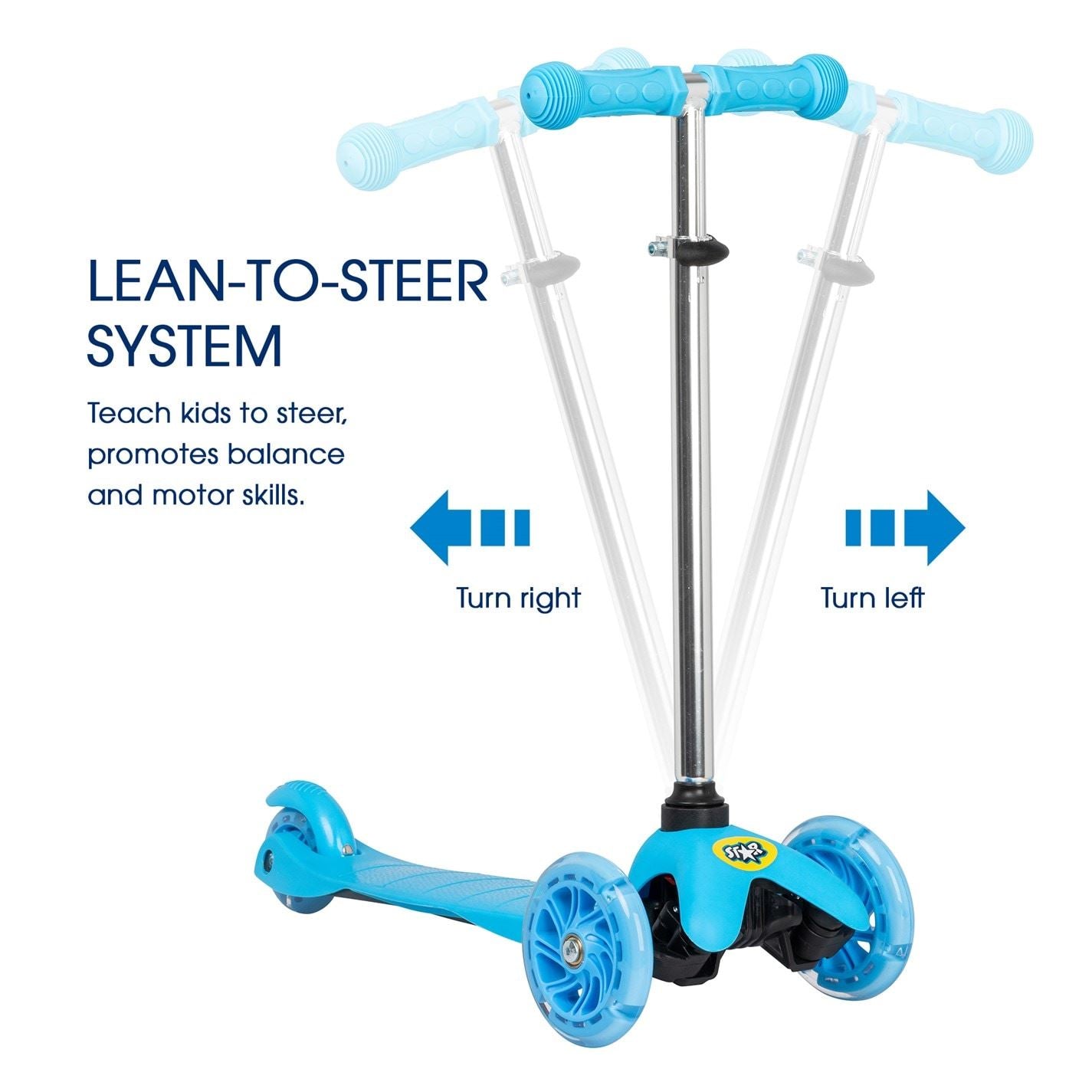 Star Light Up Tri Scooter Children