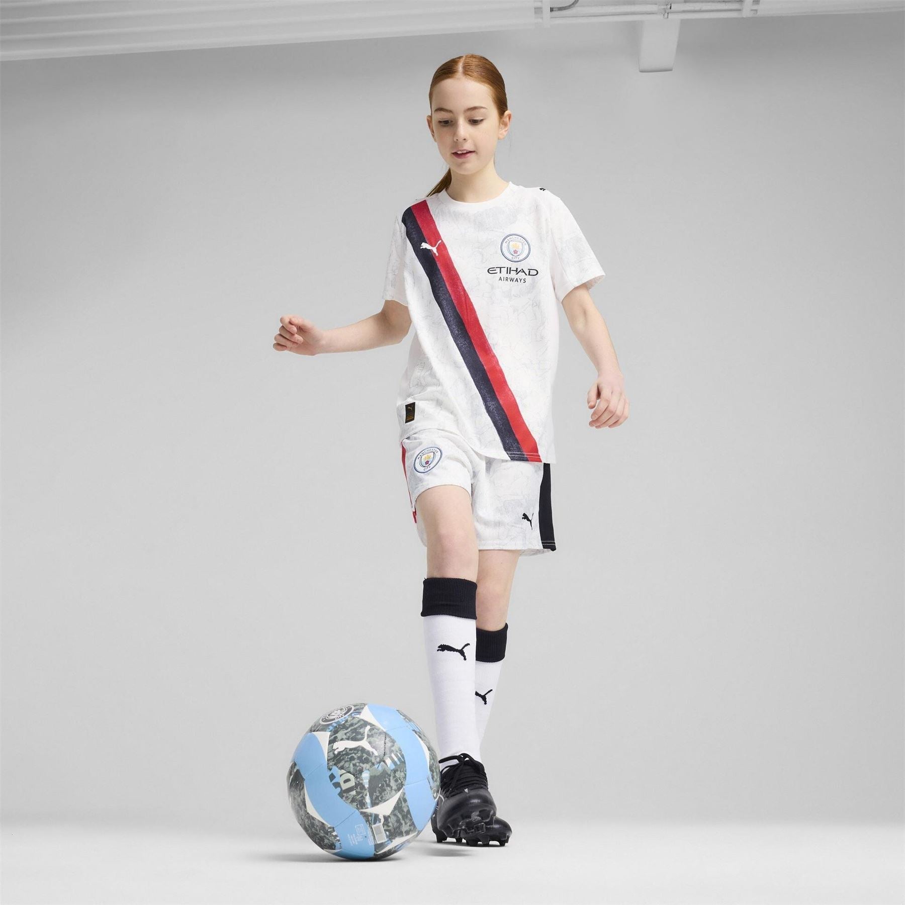 Puma X Kidssuper Manchester City Third Shorts 2025 2026 Juniors