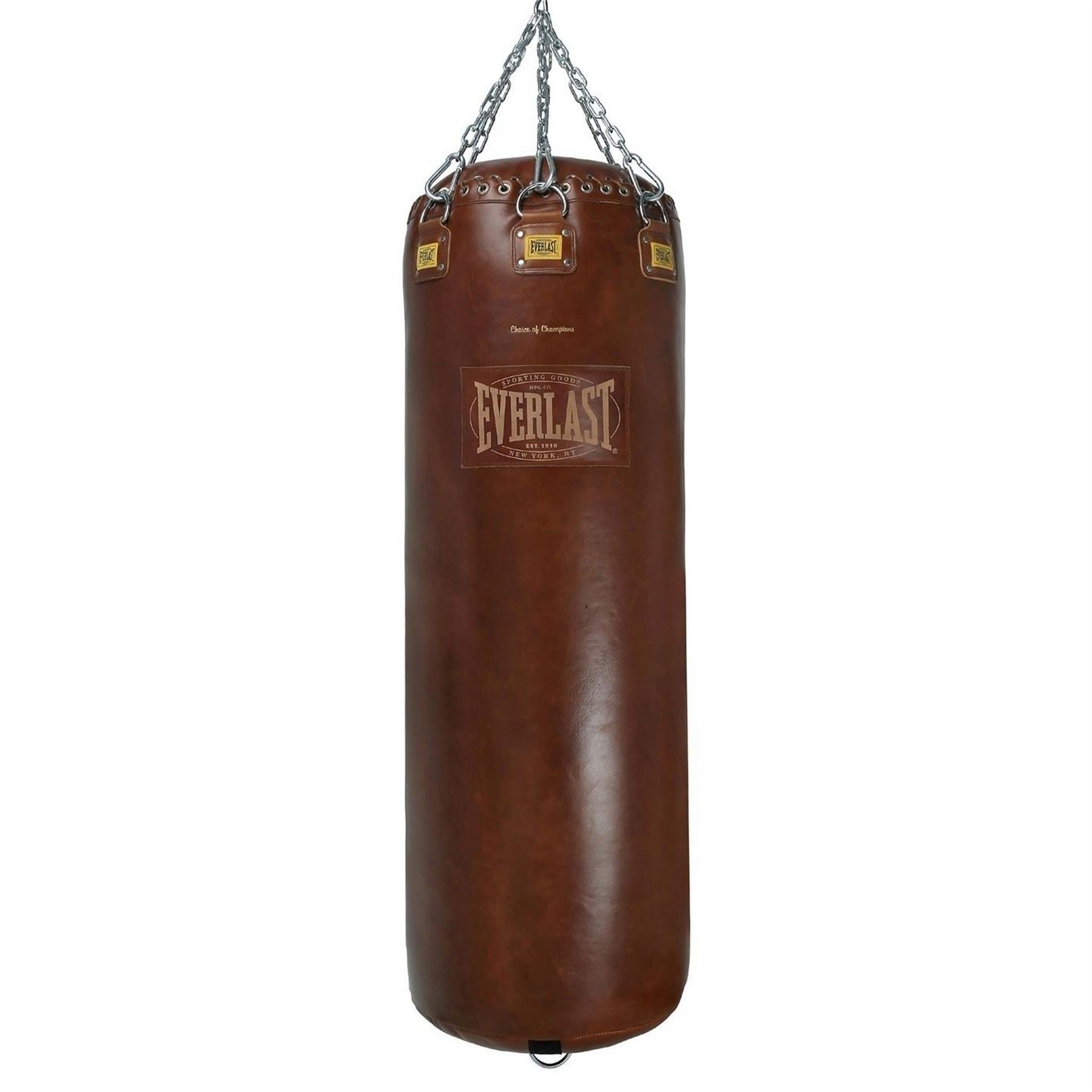 Everlast Pro Leather Heavy Punching Bag Vintage Brown (filled)   75kgs