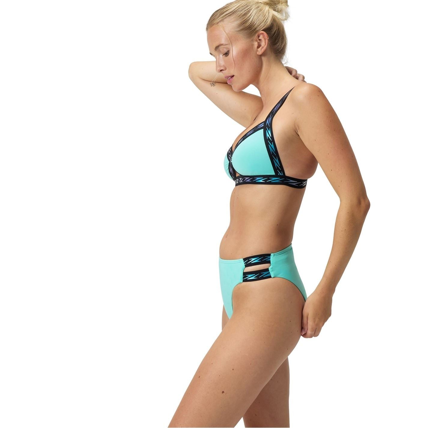 Speedo Solid Logo Elastic High Waist Bottom