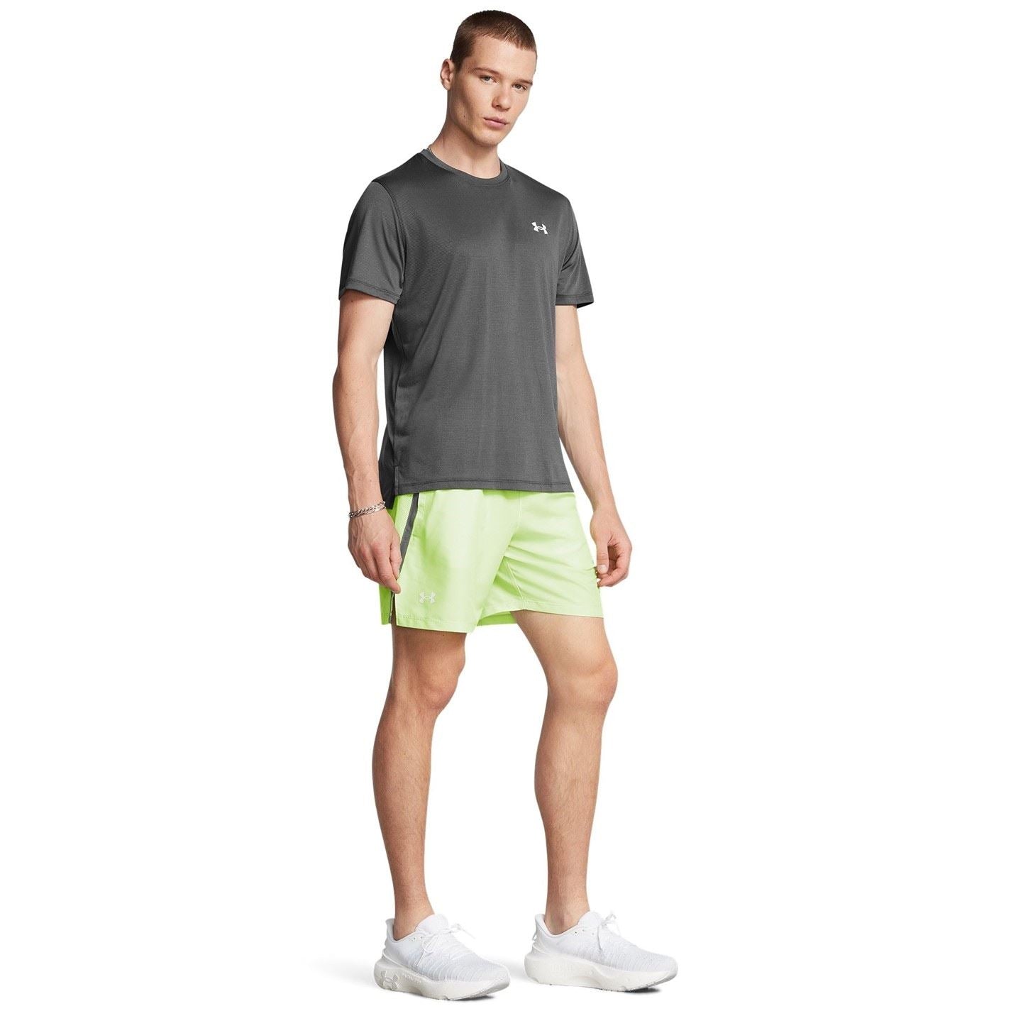Under Armour Mens Armour Ua Launch 2 In 1 7 Shorts