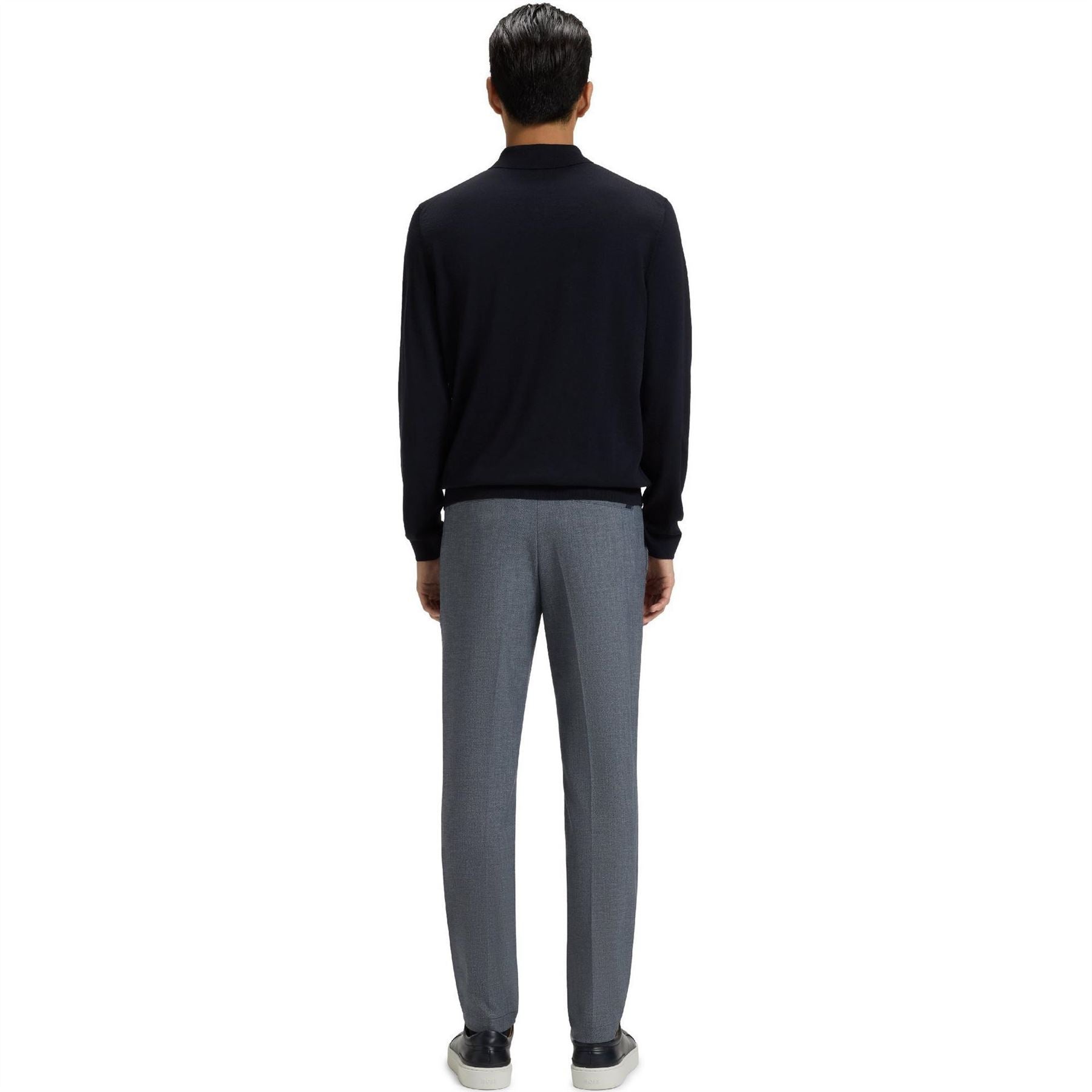 Boss Collared Neck Long Sleeve Regular Fit Shirt