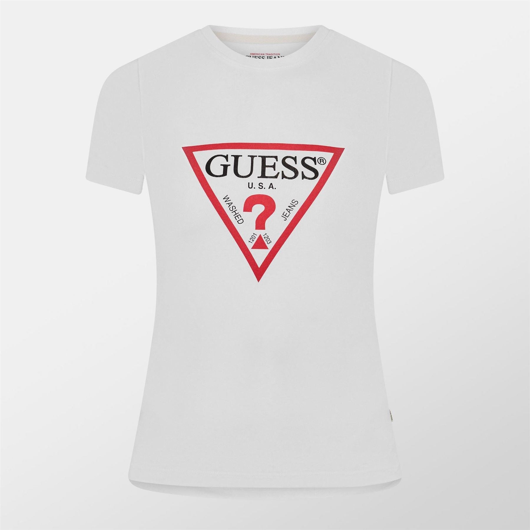 Guess Tri Icon Slim Fit Crew Neck T-Shirt