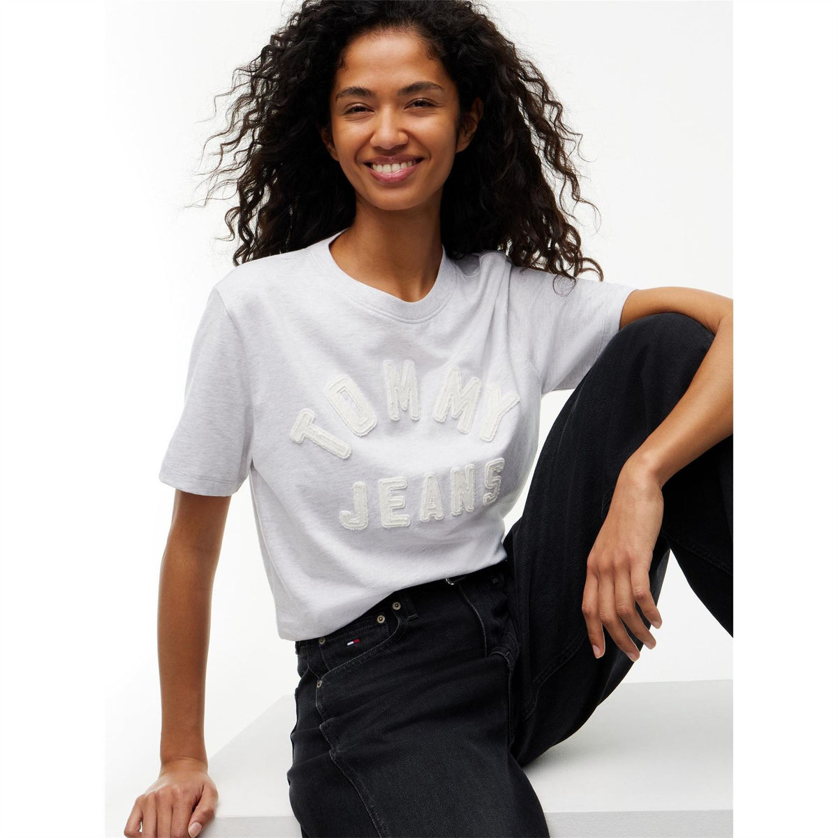 Tommy Jeans Arch Cotton Crew Neck Short Sleeve T-Shirt