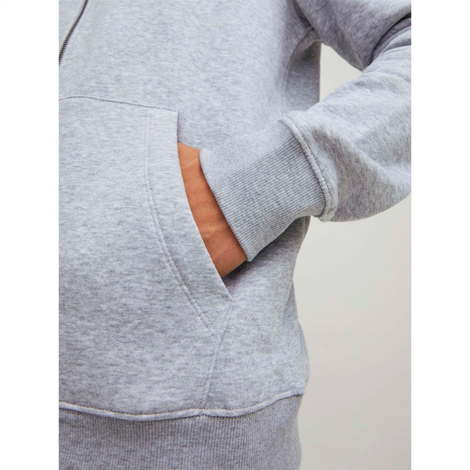 Jack and Jones Bradley Kangaroo Pocket Hooded Long Sleeve Sweatshirt