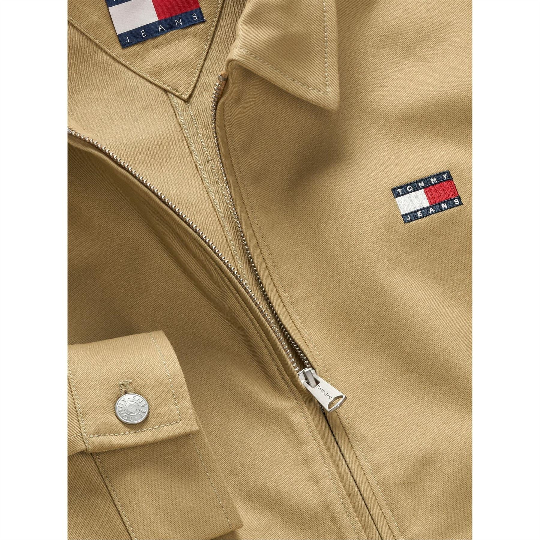 Tommy Jeans Hooded Ribbed Cuff Relaxed Fit Overshirt