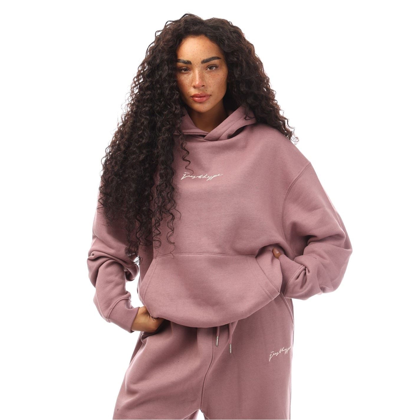 Hype Hooded Lettering Regular Fit Sweatshirt