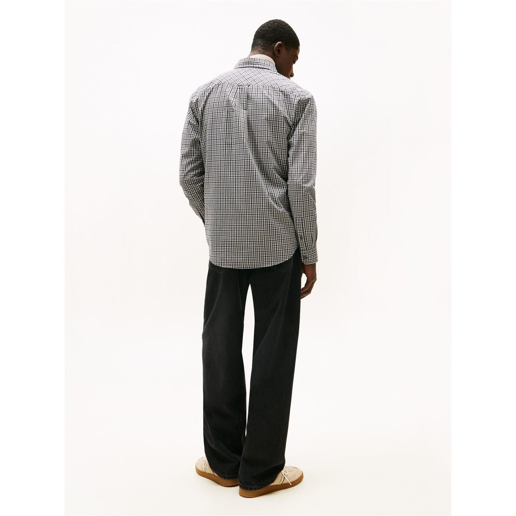 Tommy Jeans Poplin Collared Neck Long Sleeve Shirt