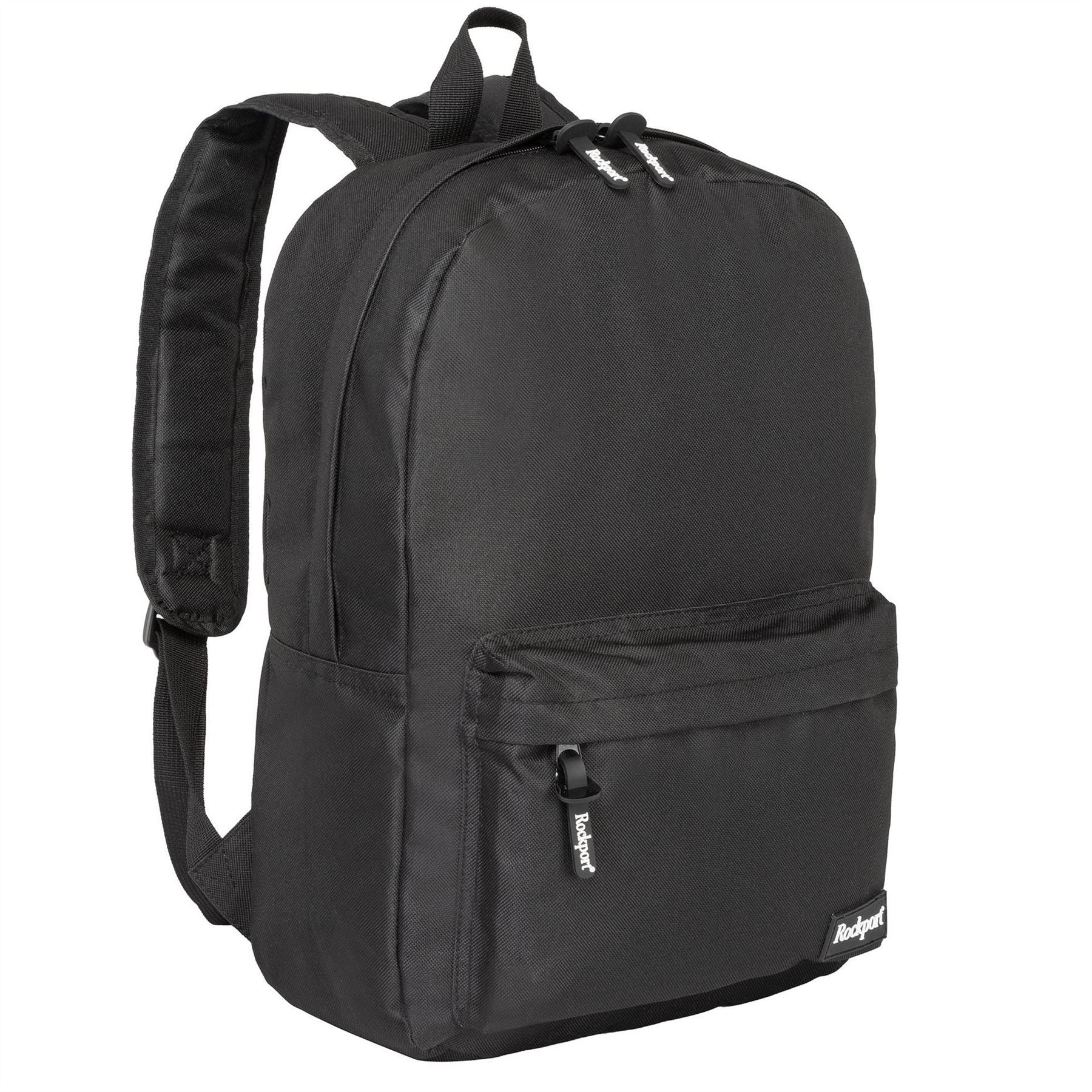 Rockport Solid Patterned Med Backpack with Logo