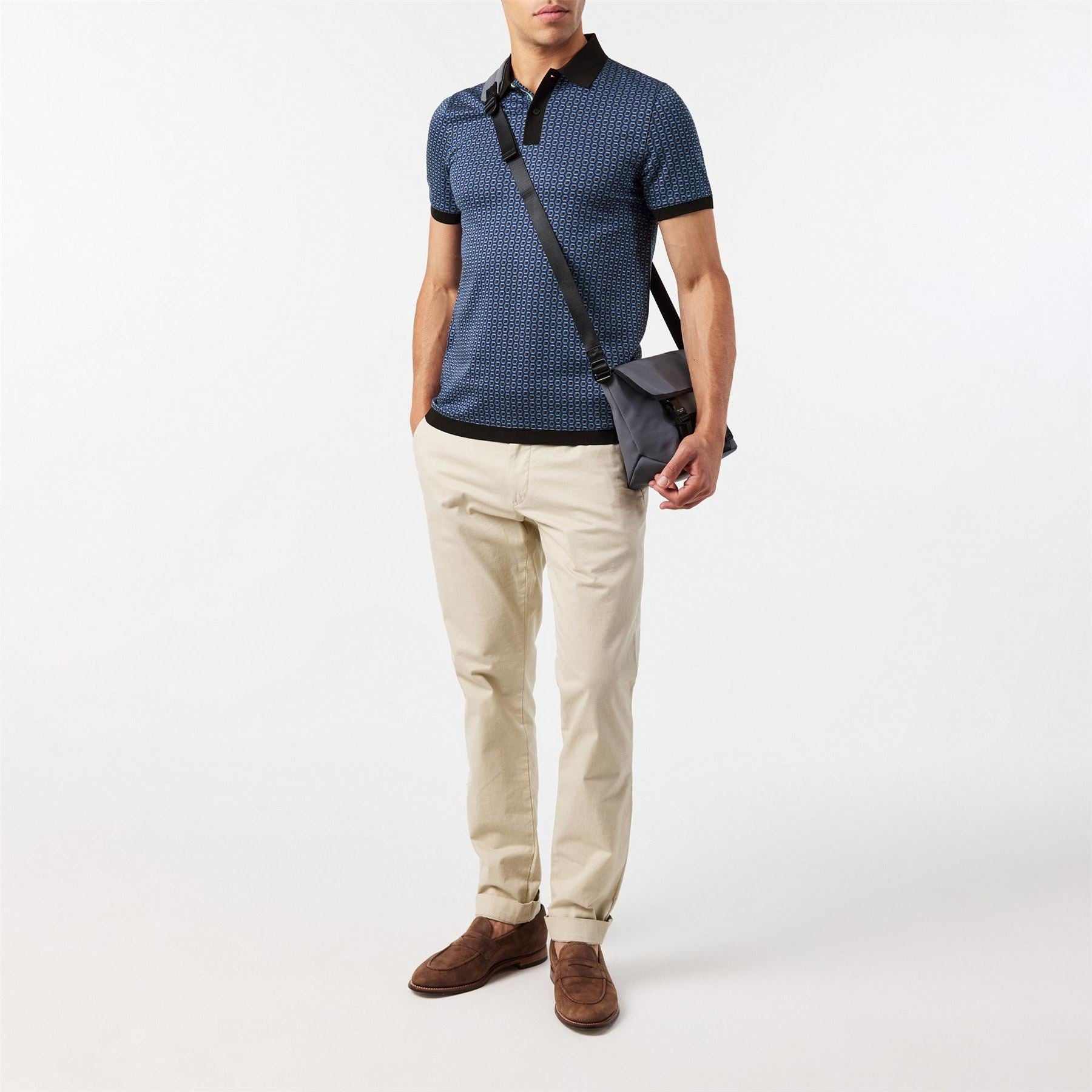 Ted Baker Geo Short Sleeve Polo Shirt