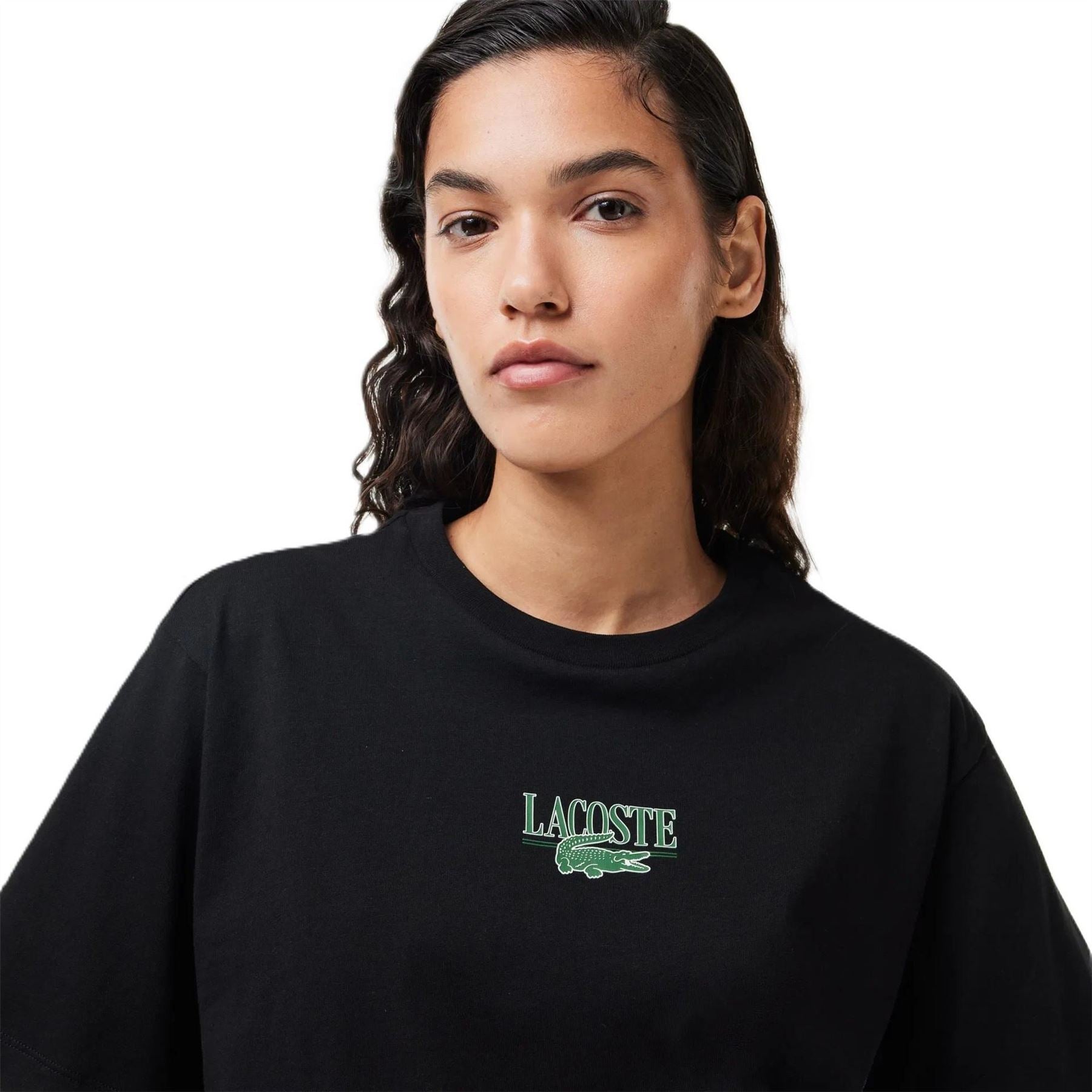 Lacoste Lettering Crew Neck Regular Fit T-Shirt