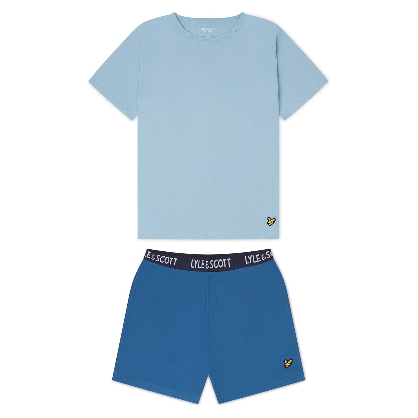 Lyle and Scott Sleep Set Pyjama Short Sleeve Top