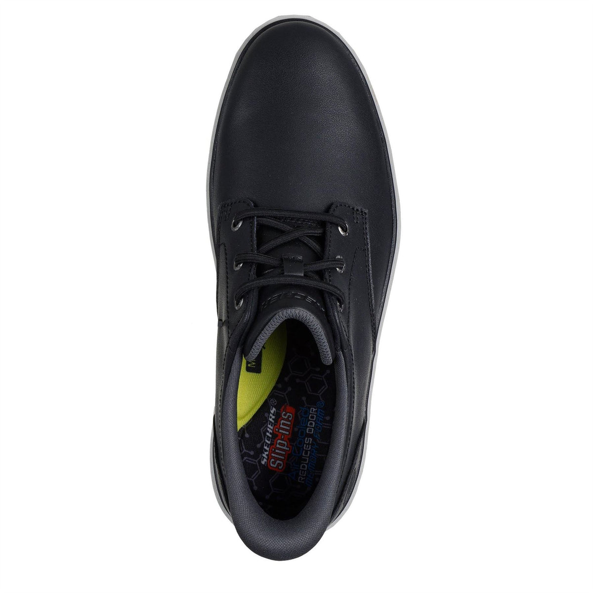 Skechers Burkett Leather Slip On Trainers